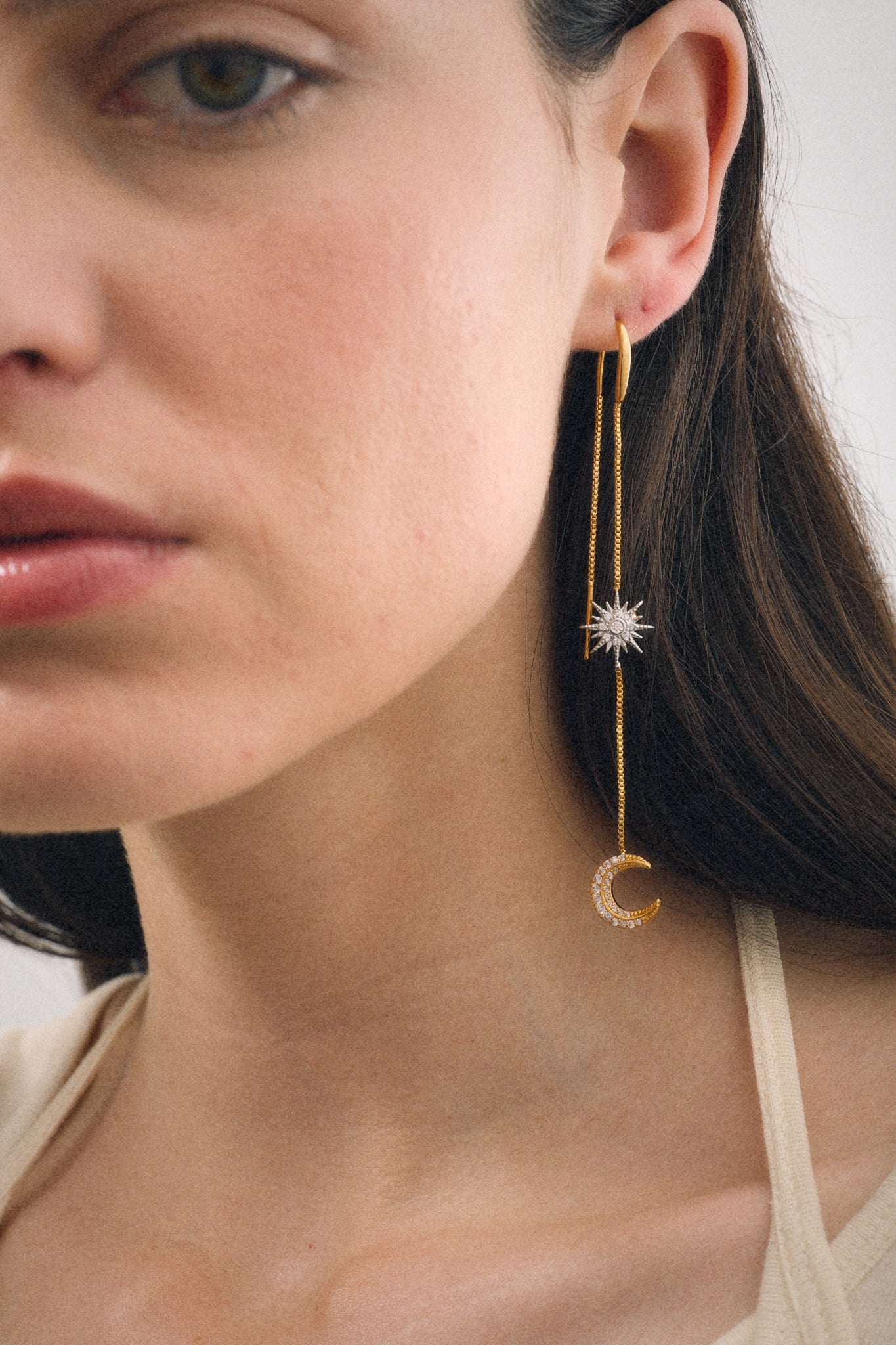 Double Chain Day and Night Earrings (Unit)