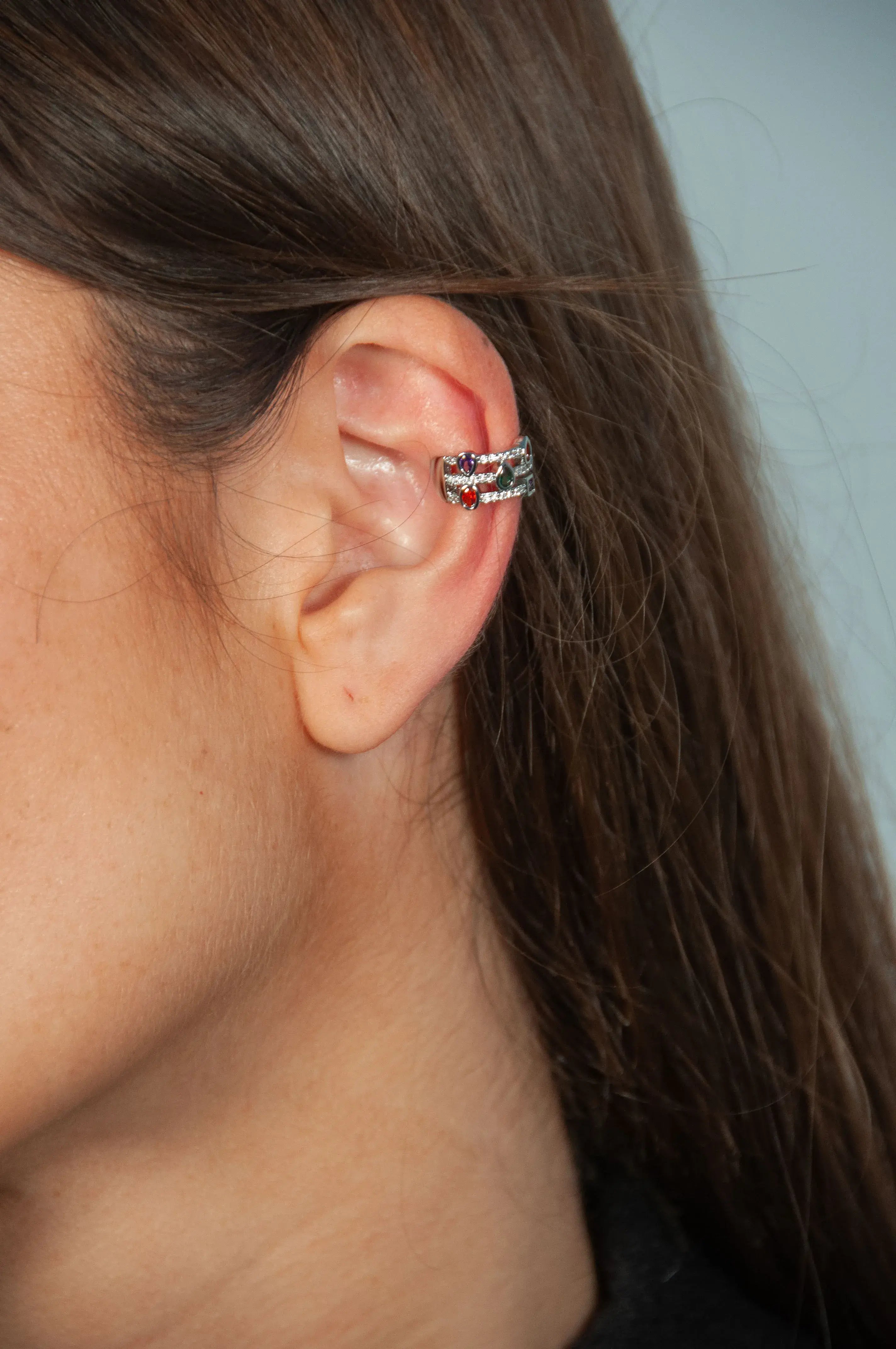 Multi Zirconia Earcuff