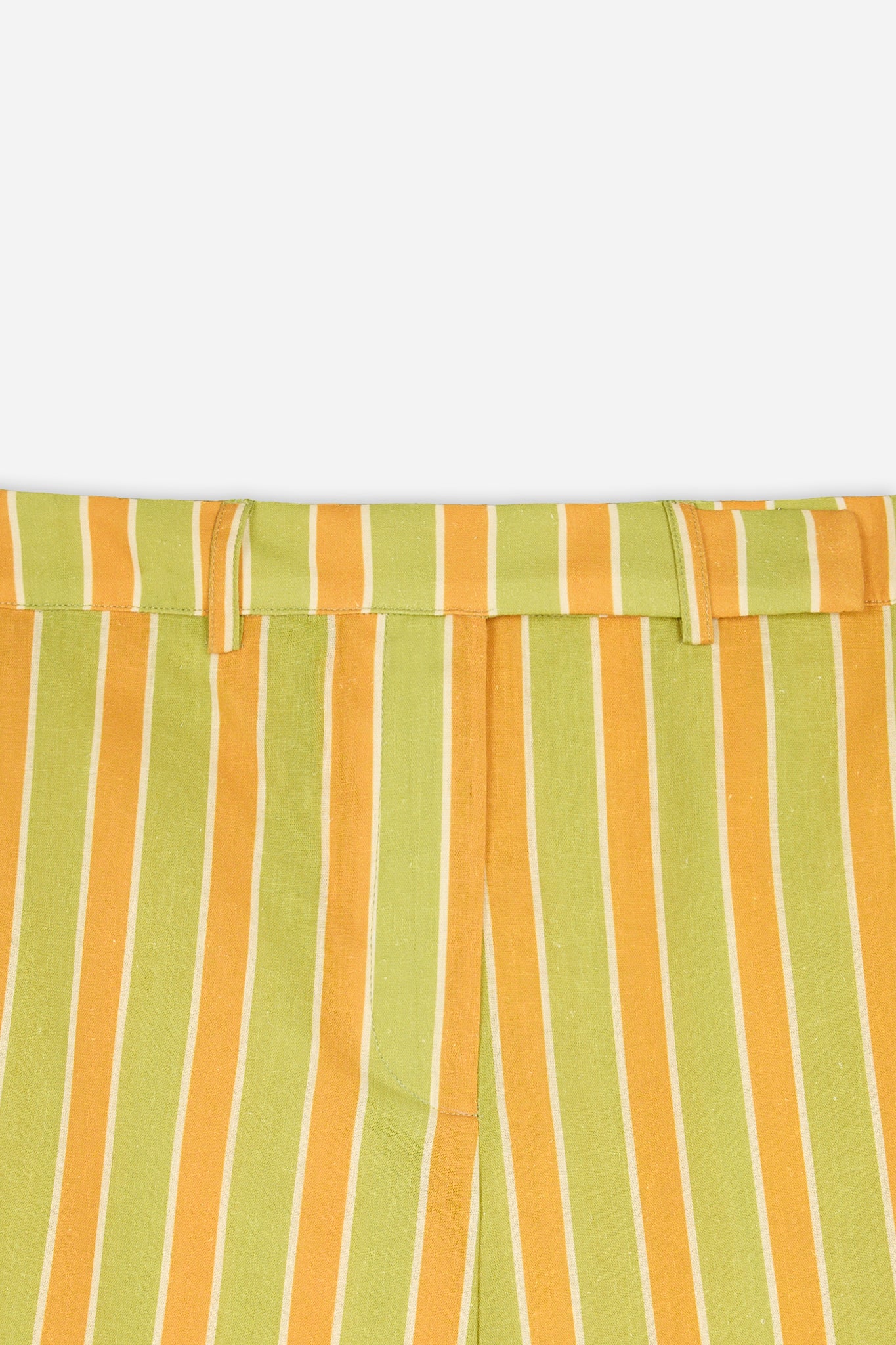 Pantalón Rayas Naranja y Verde