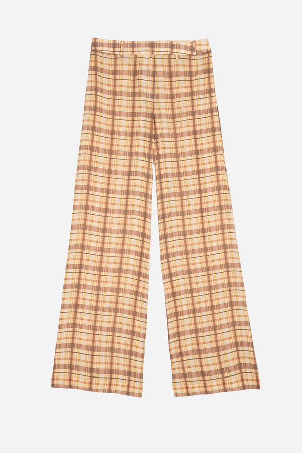 Pantalón Cuadros Amarillo