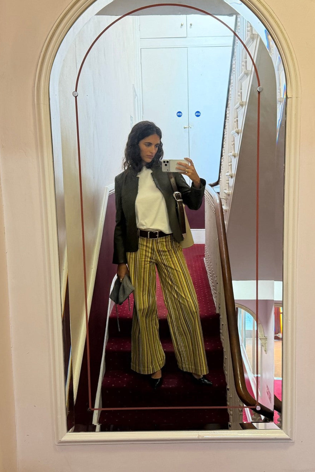 Micro-corduroy Striped Trousers