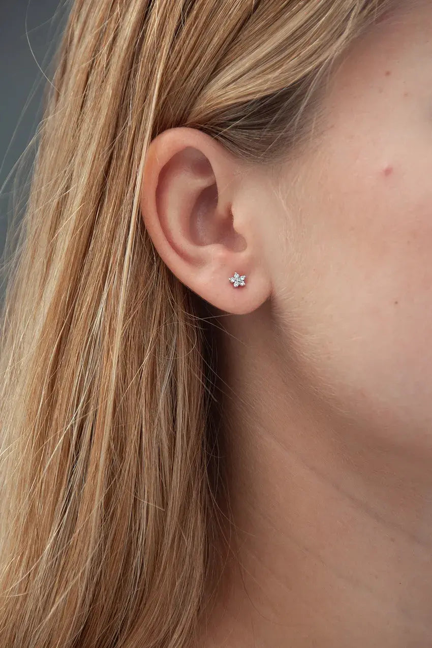 Pendientes Desmontables Flores Par