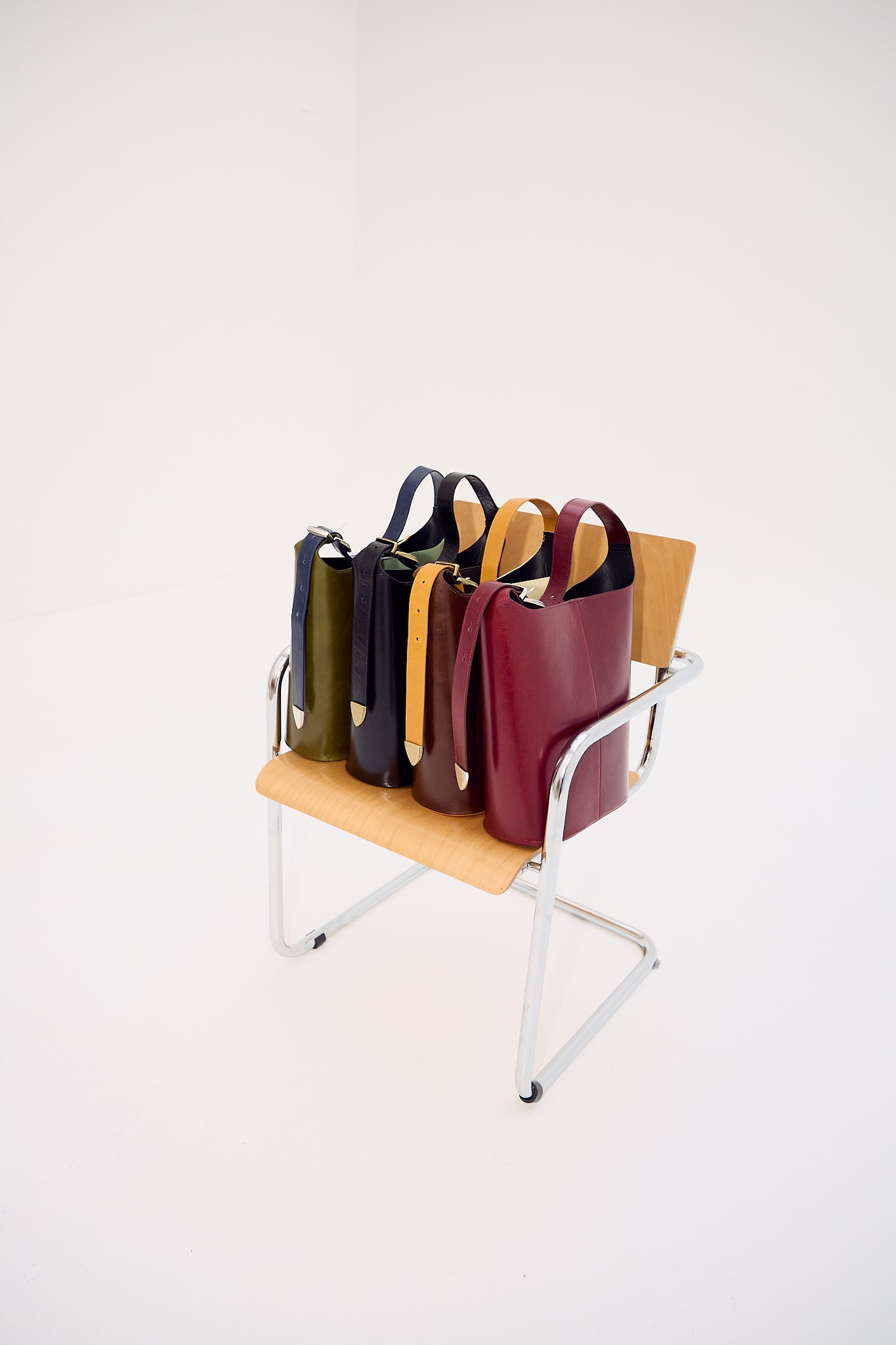 Bolso Saco Marrón y Beige