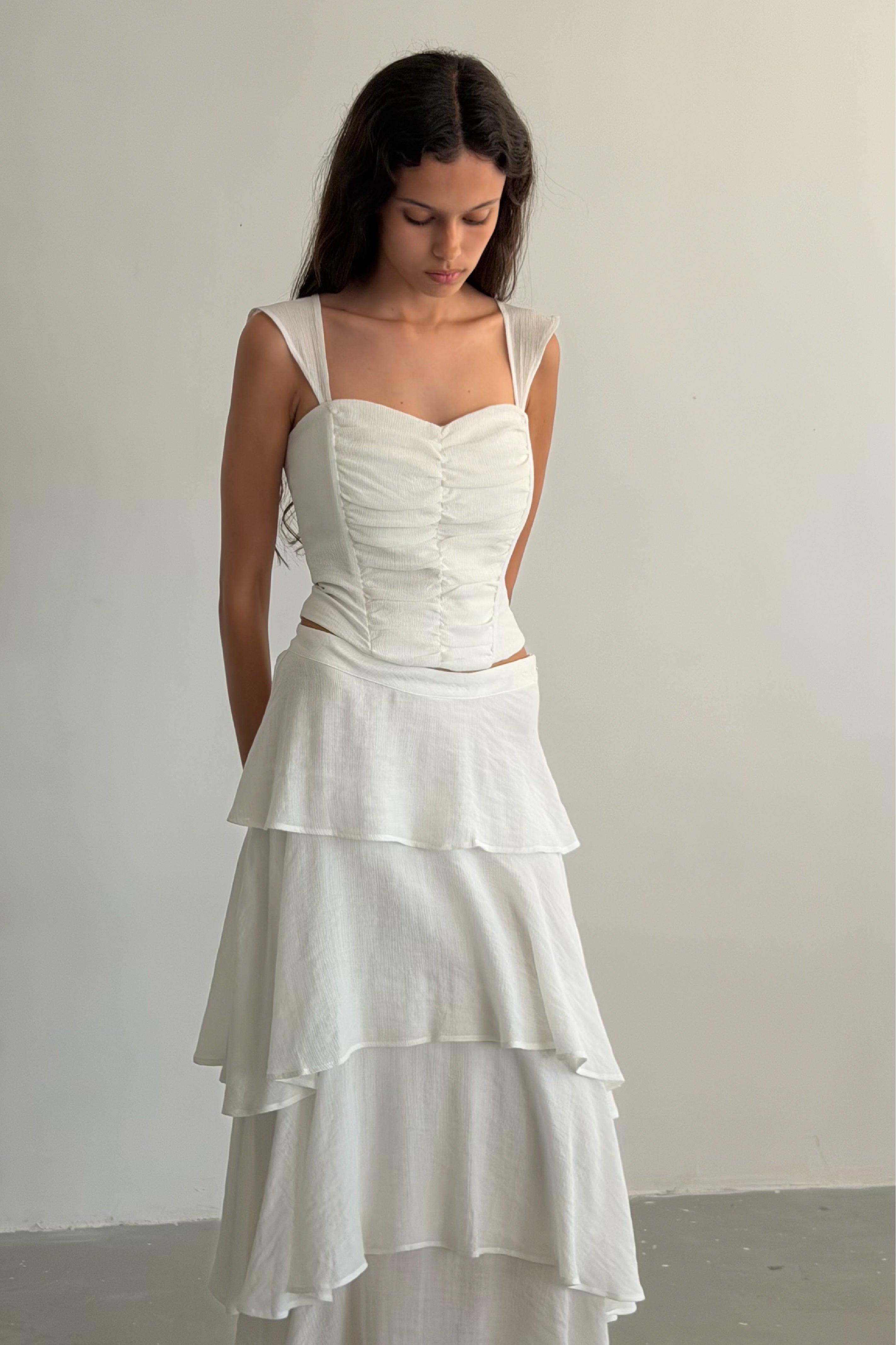 Haut corset blanc