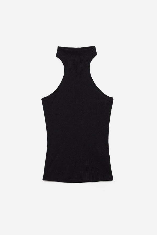 Black Halter Top