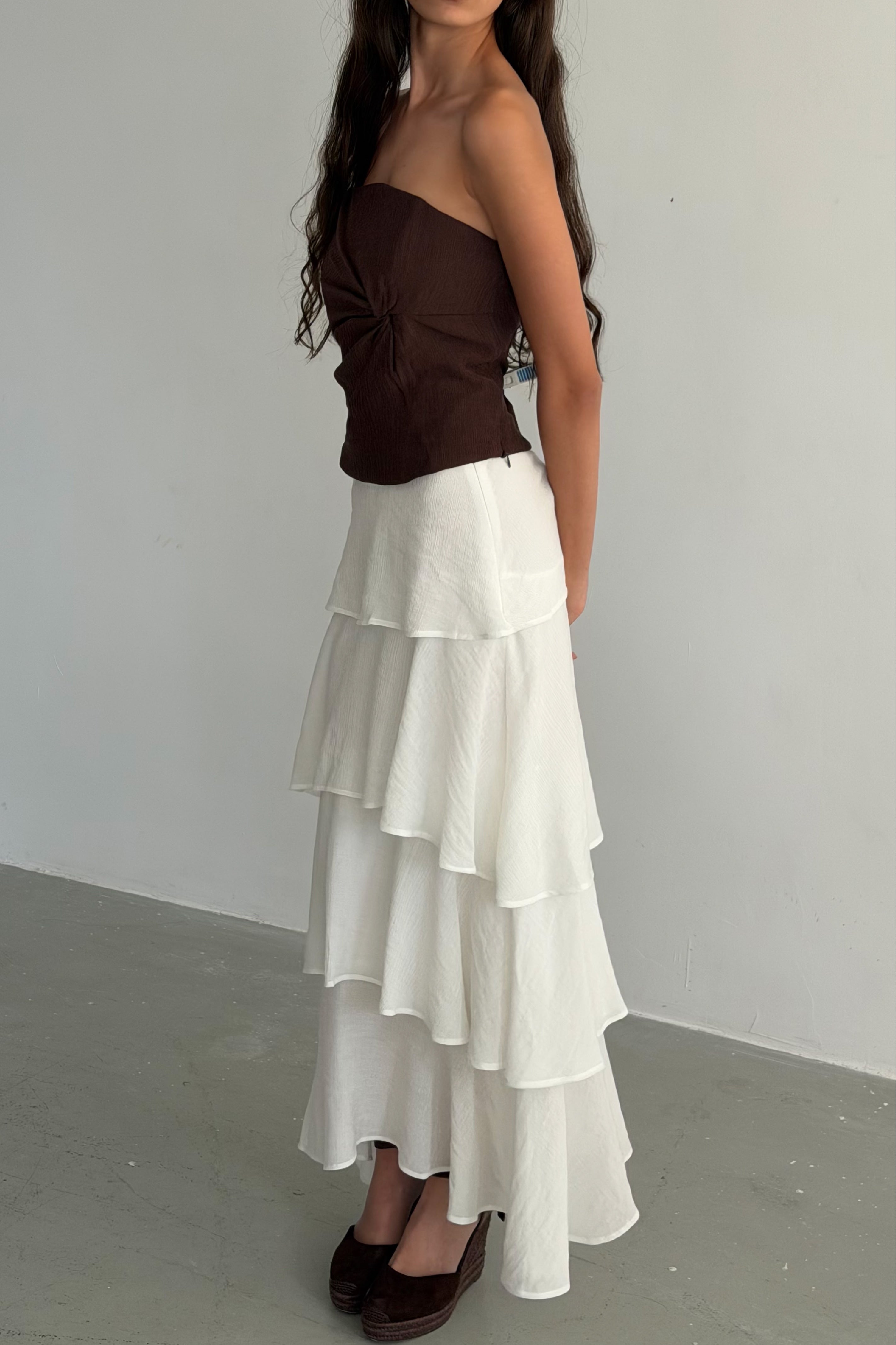 Brown Knot Top