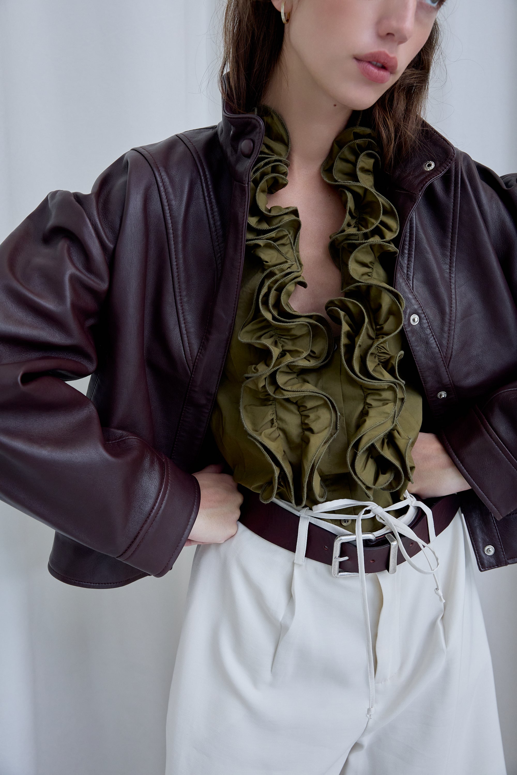Bomber Piel Marrón