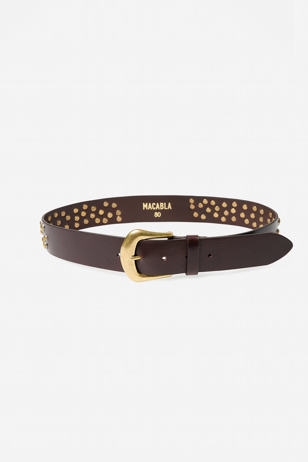 Brown Studded Belt
