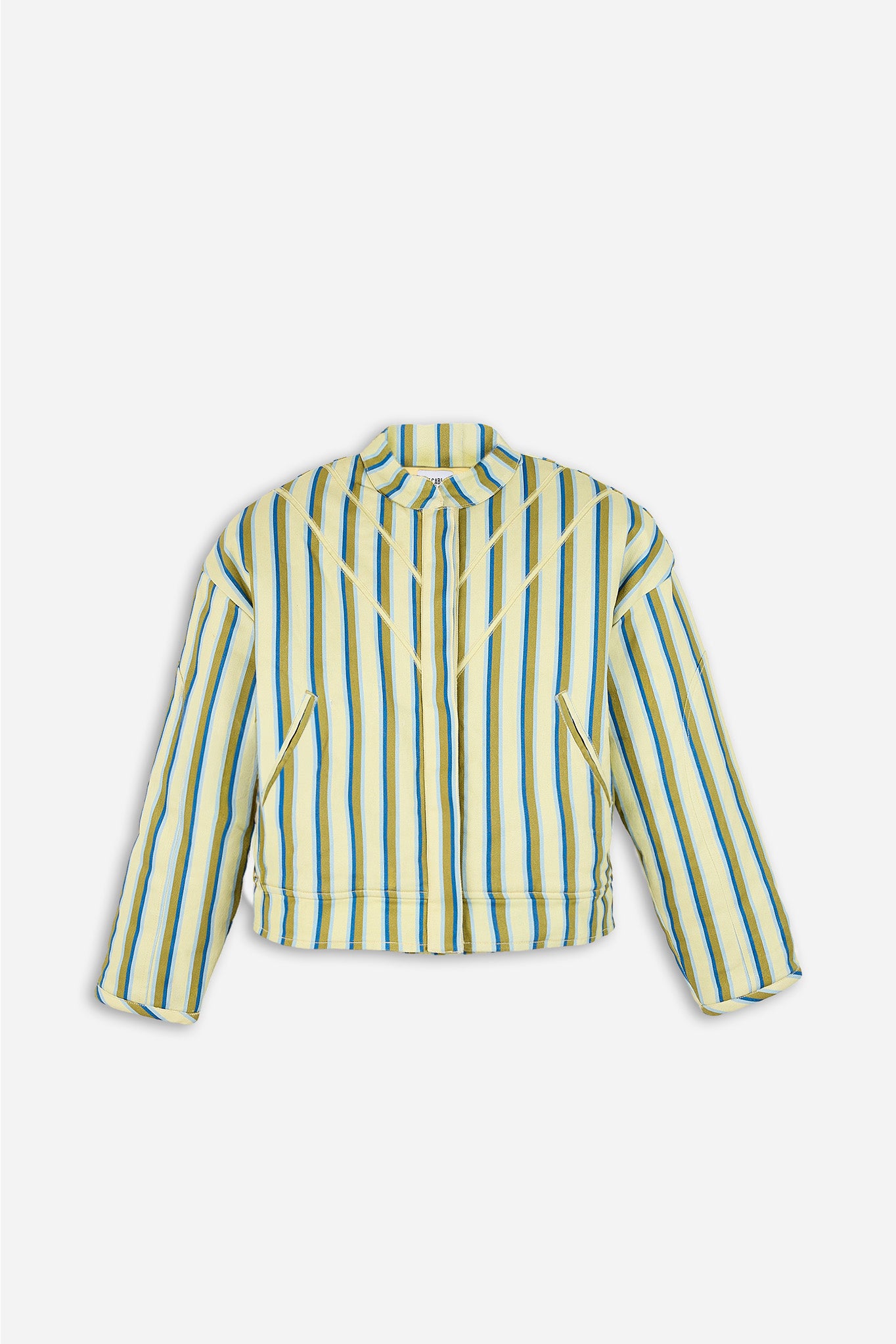 Bomber Yellow Stripe Print