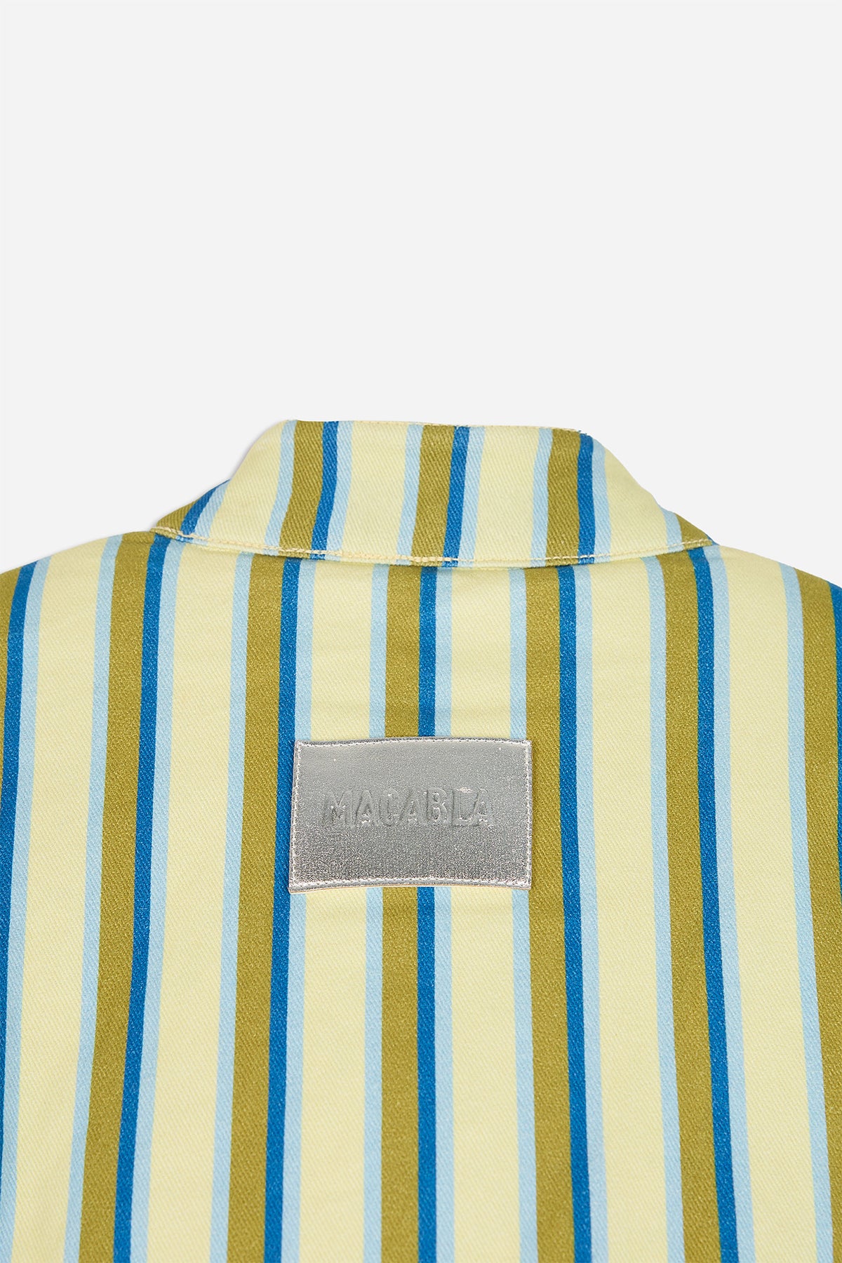 Bomber Yellow Stripe Print