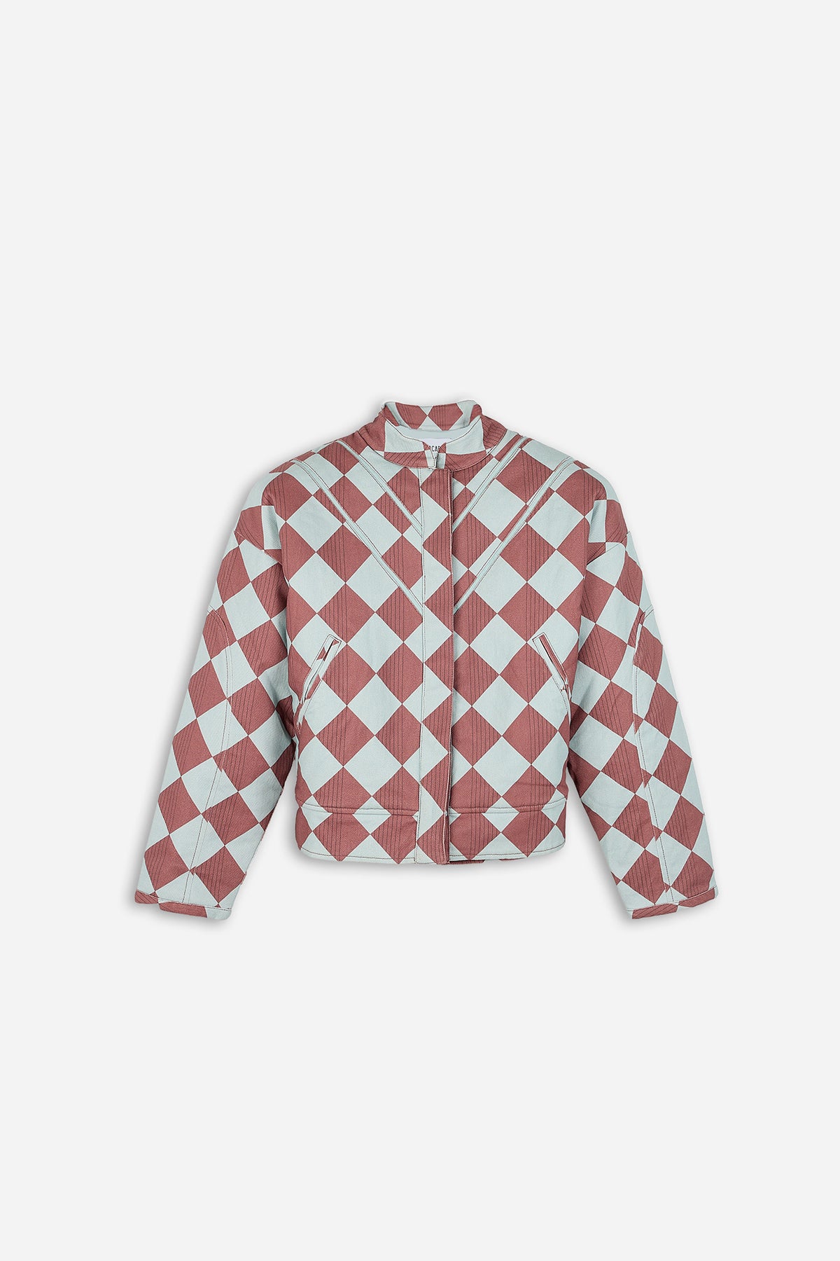 Bomber Blue Diamond Print