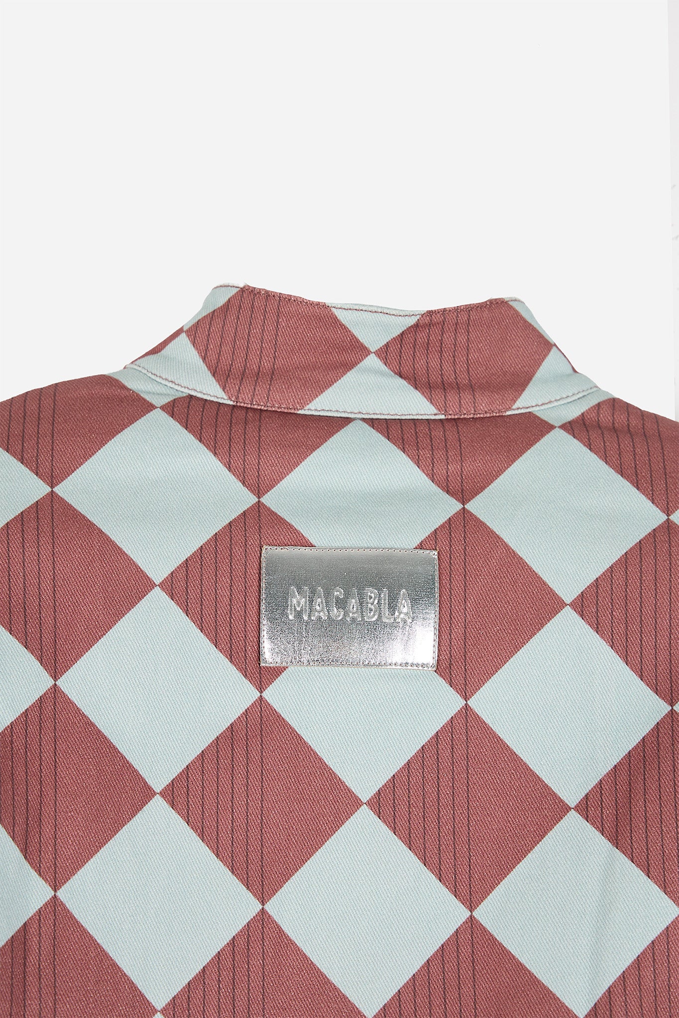 Bomber Blue Diamond Print