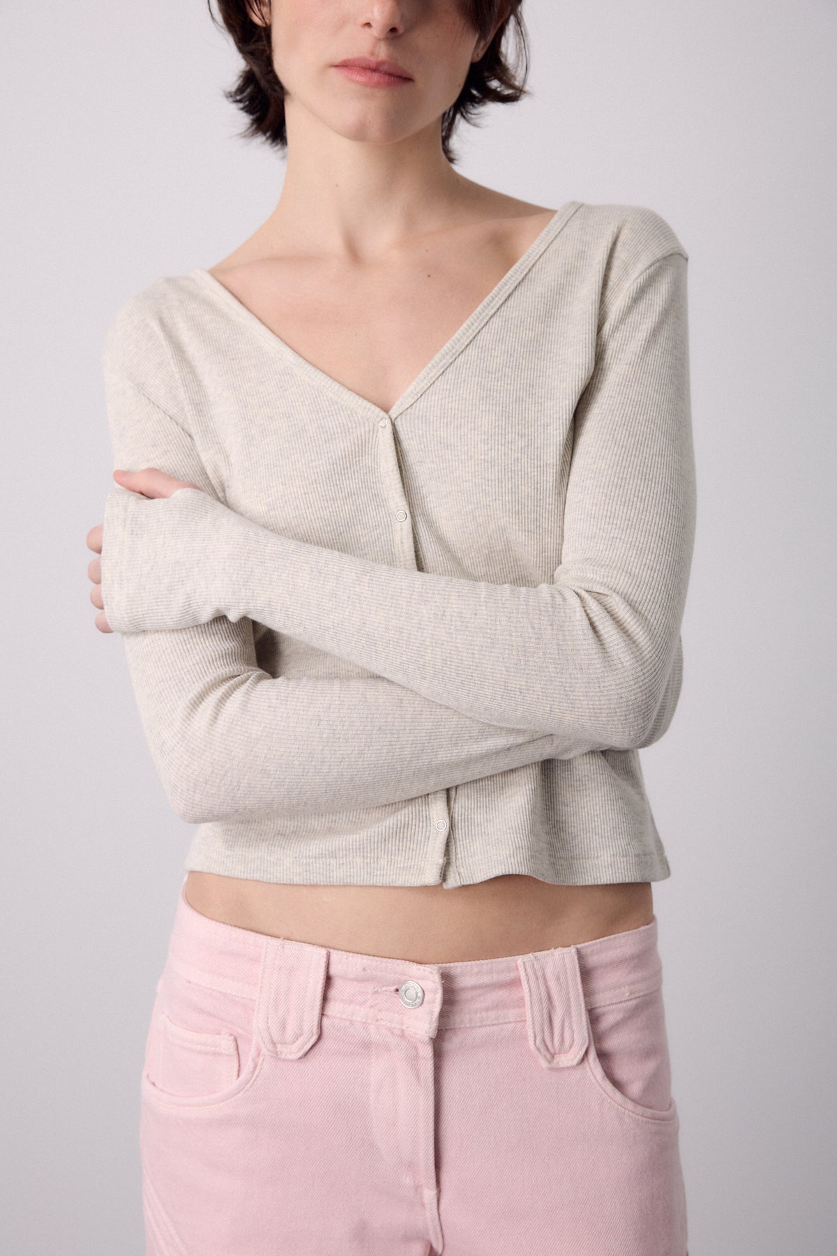 Cardigan Gris