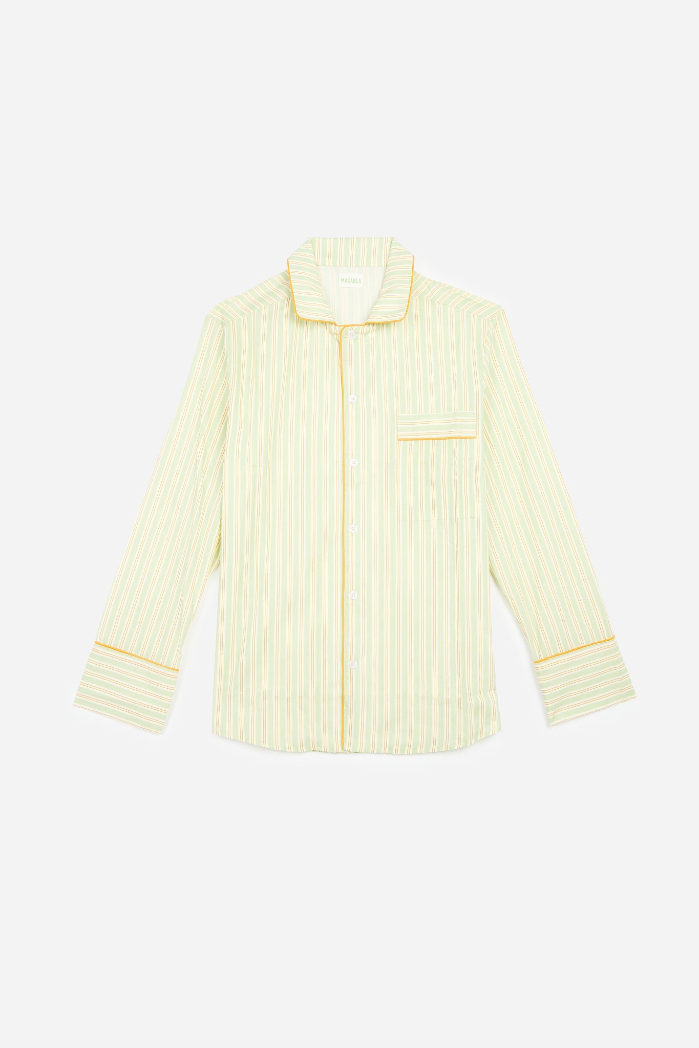 Pyjama Unisexe Rayures Vertes