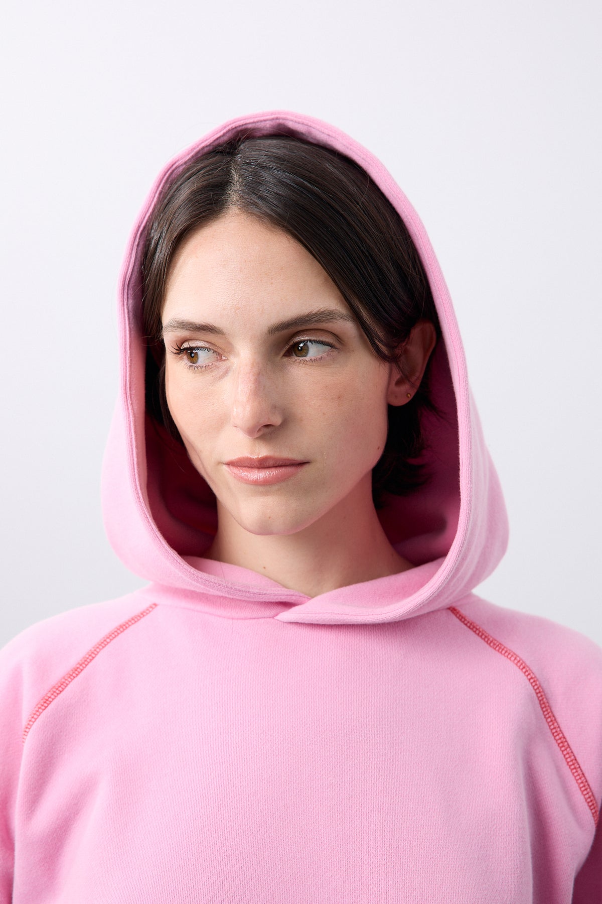 Sudadera Capucha Rosa
