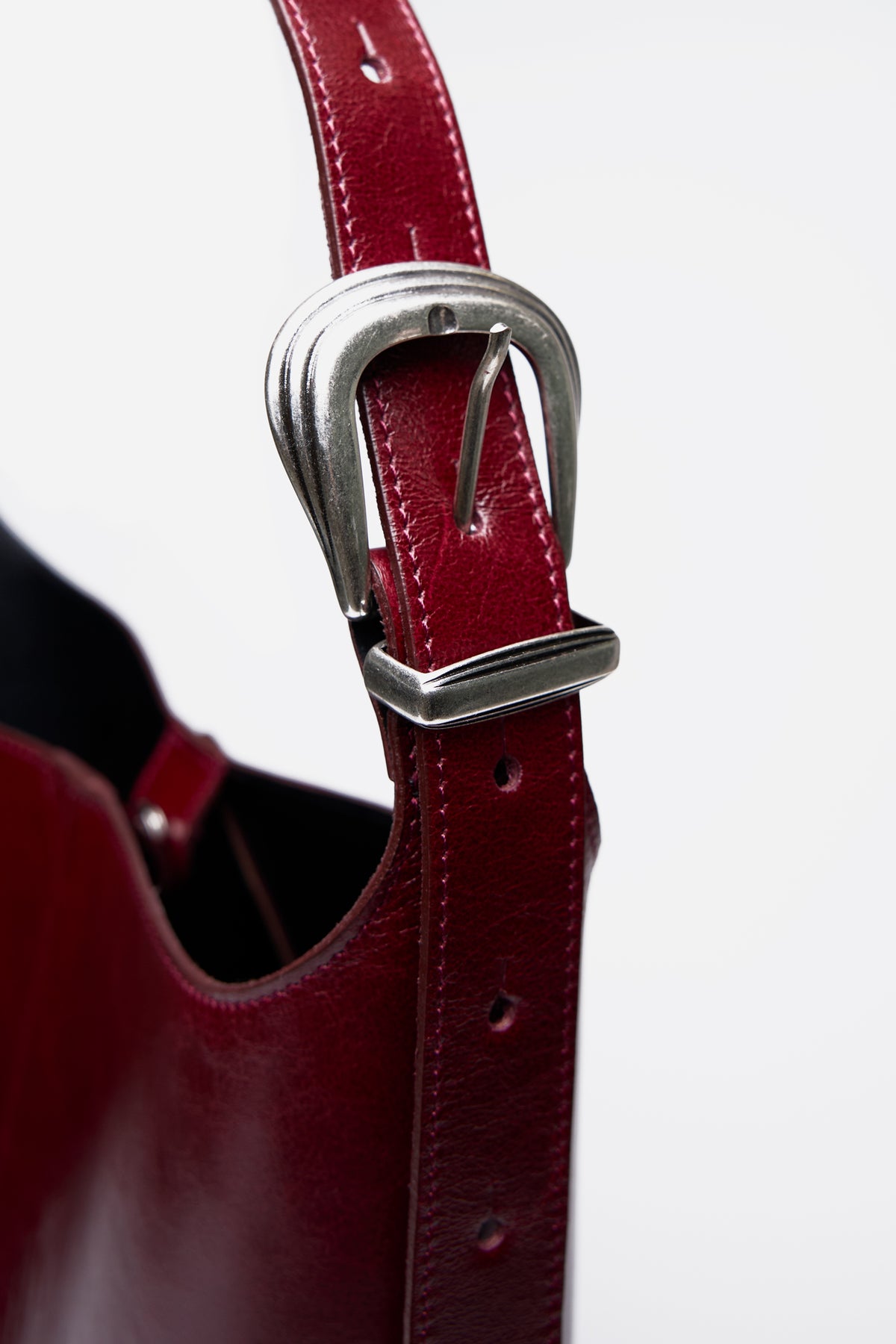 Burgundy Bucket Bag
