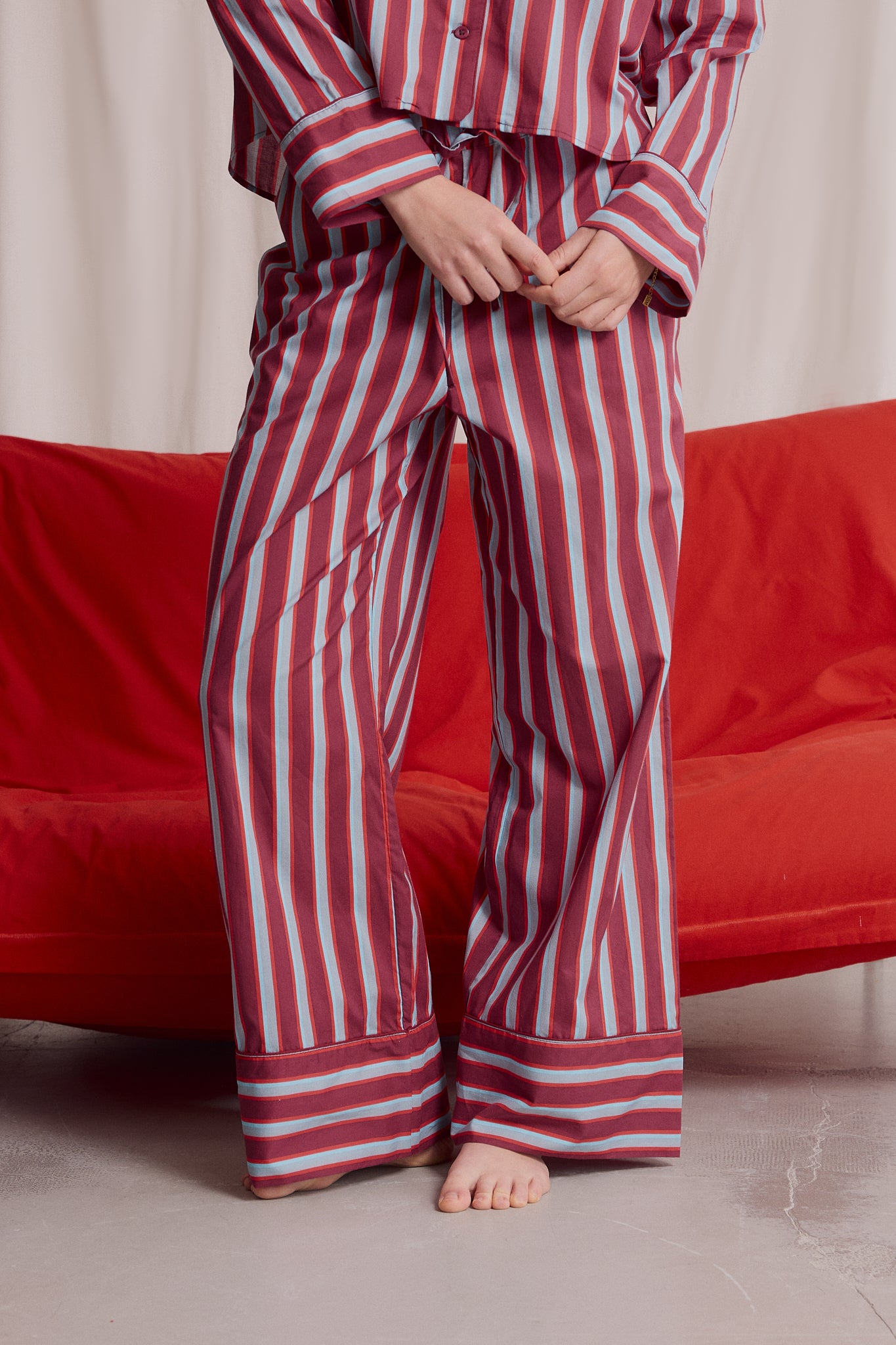 Pyjama bleu bordeaux