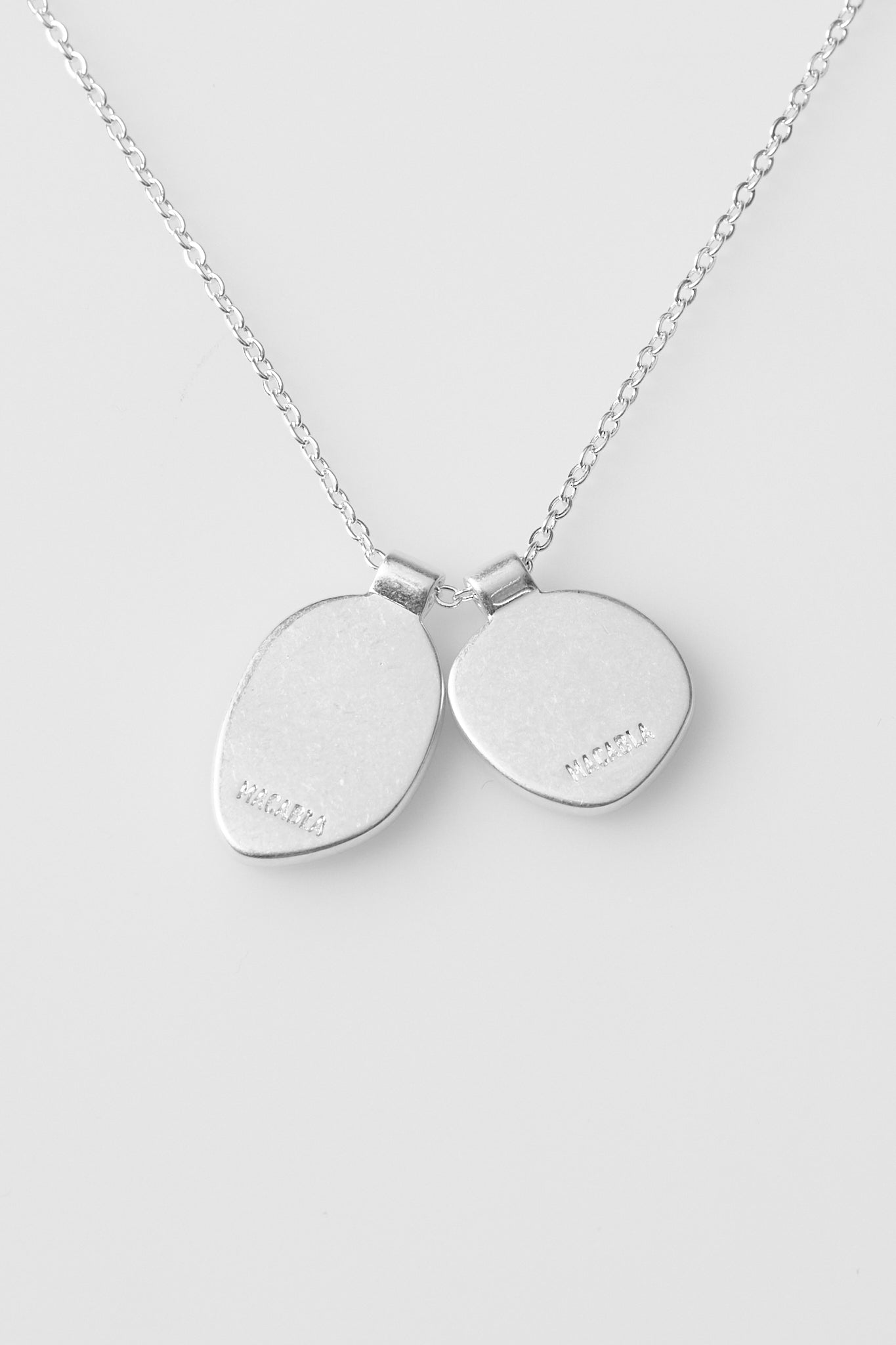 Irregular Oval Double Pendant