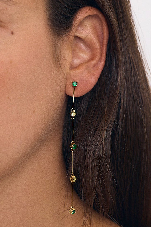 Green Detachable Earrings (pair)