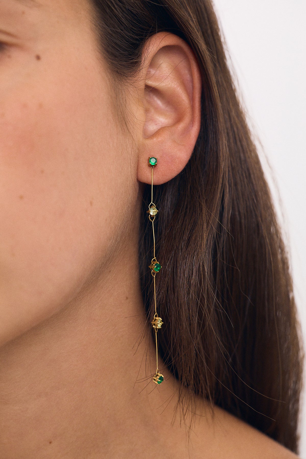 Green Detachable Earrings (pair)