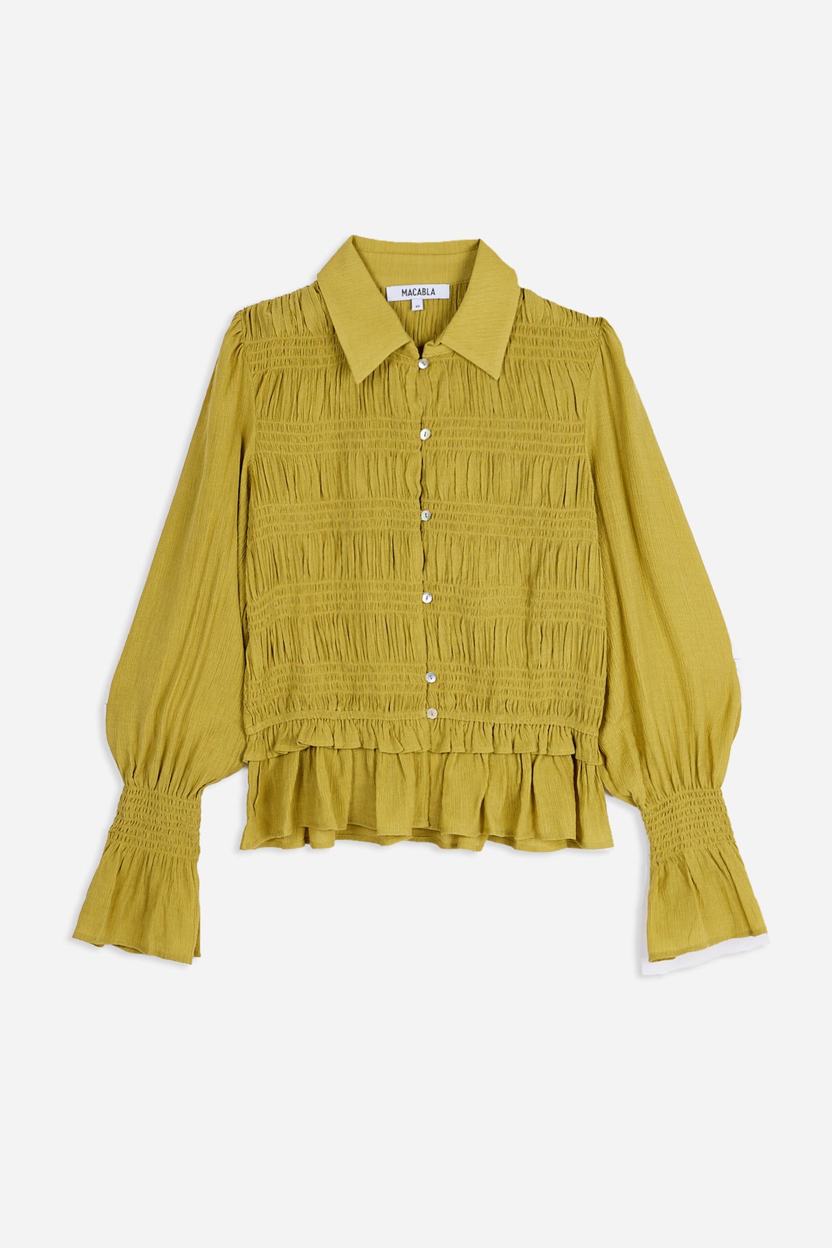 Blusa Engomada Verde Oliva