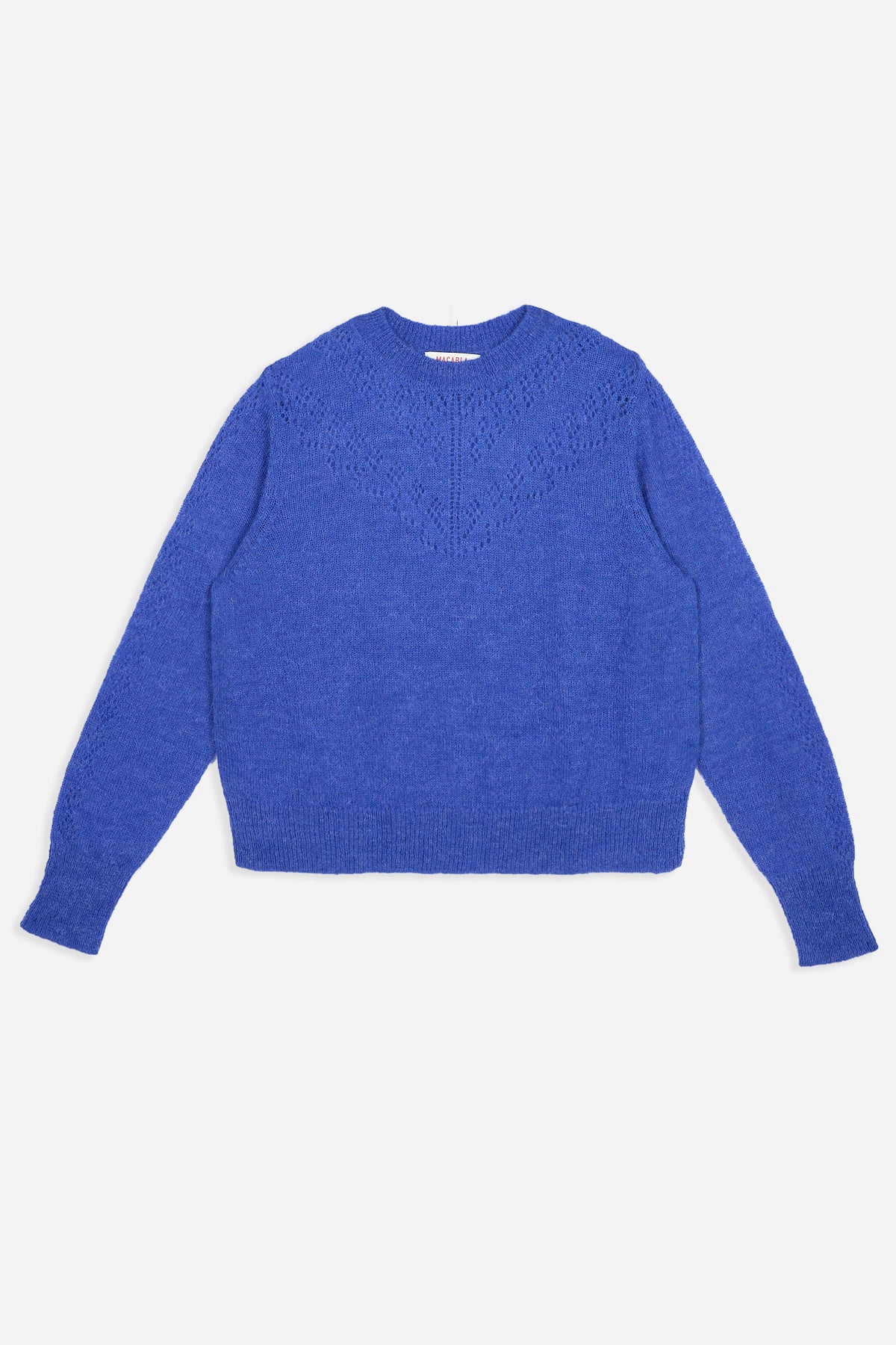 Jersey Pointelle Azul Eléctrico