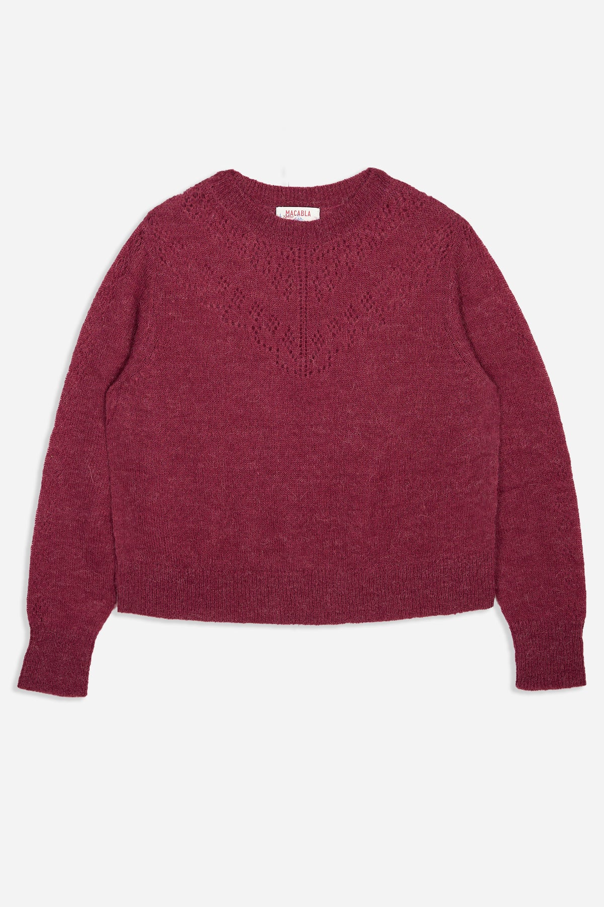 Jersey Pointelle Berenjena