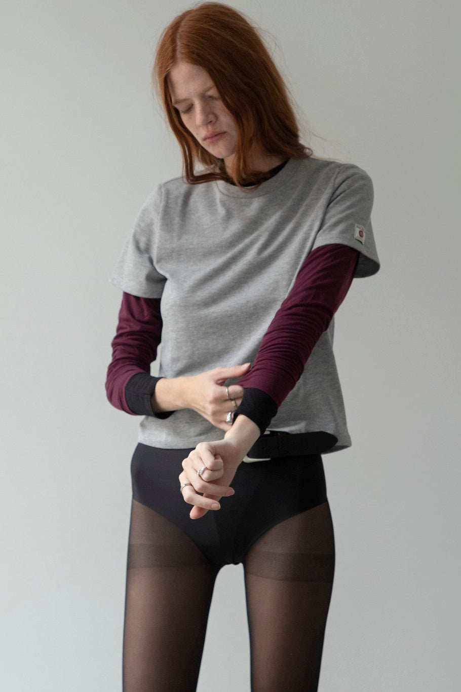 Camiseta Algodón Gris