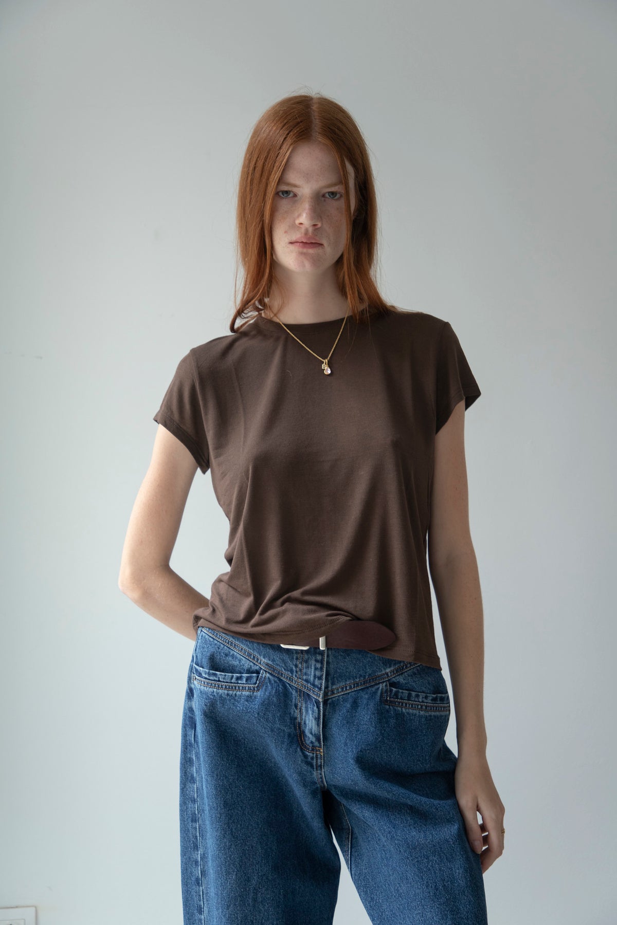 Camiseta Cashmere Marrón