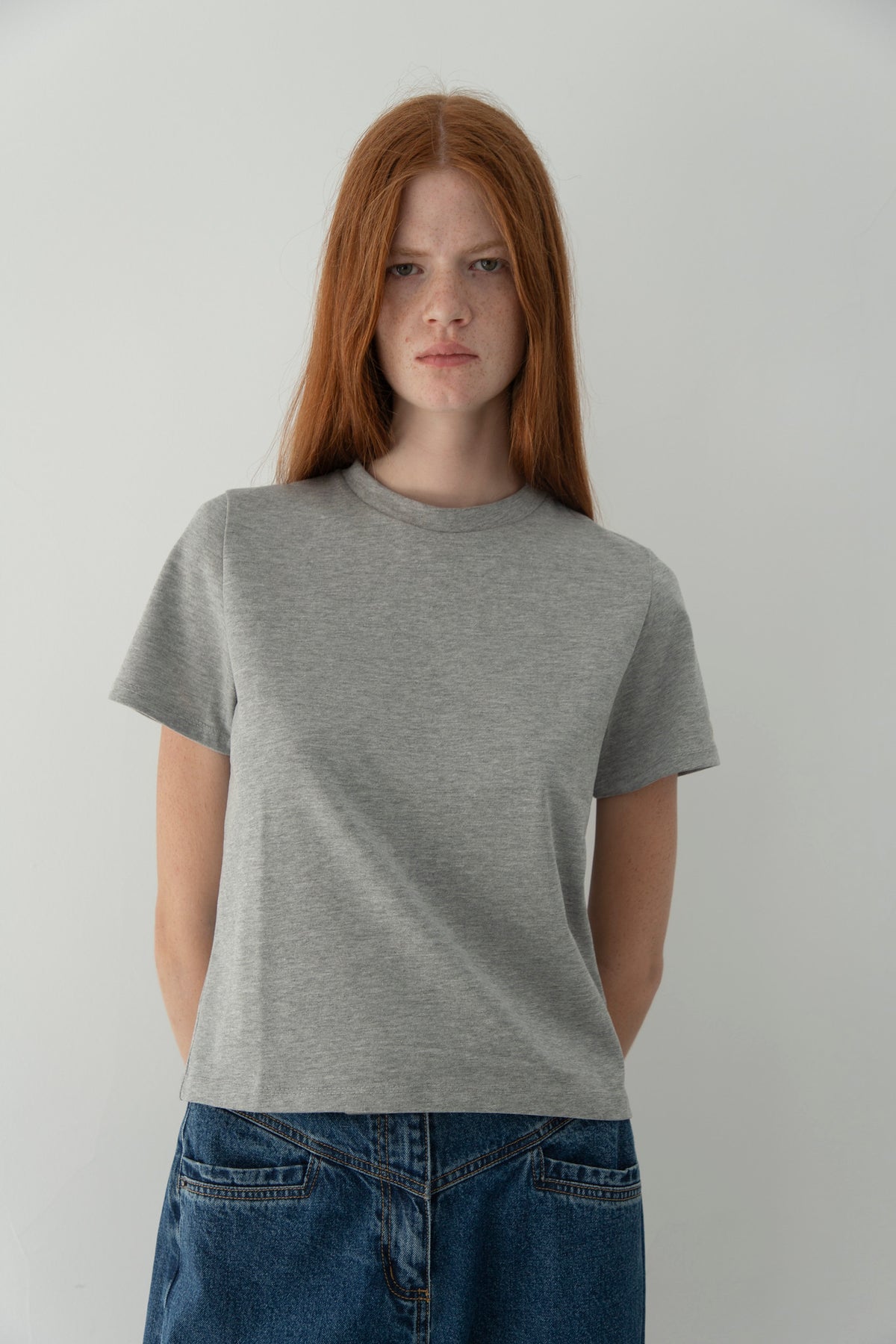 Camiseta Algodón Gris