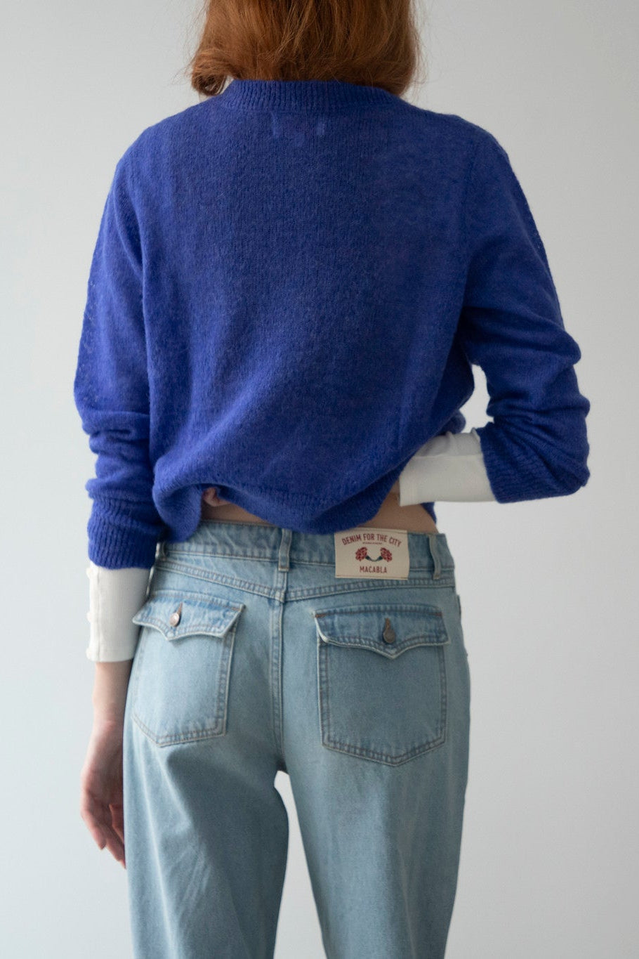 Jersey Pointelle Azul Eléctrico