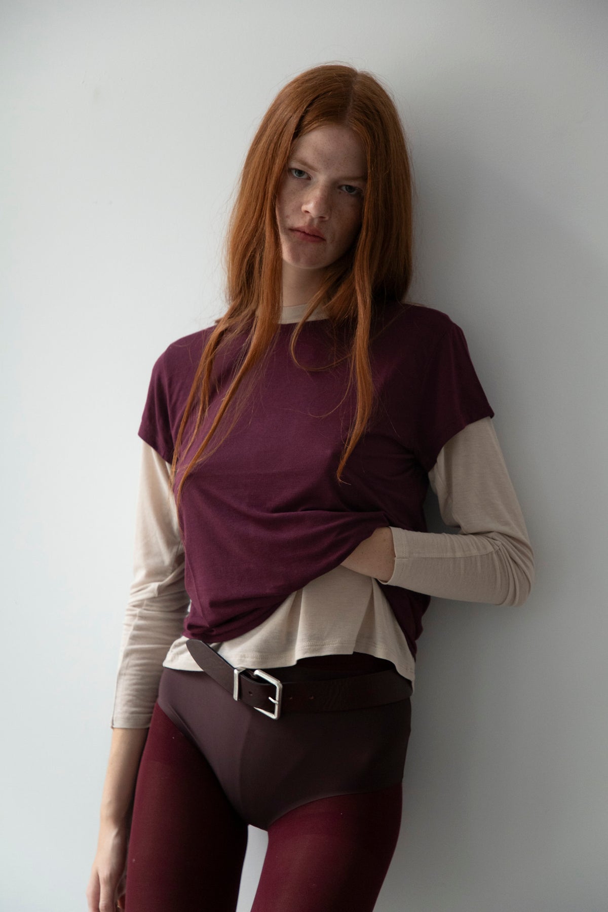 Camiseta Cashmere Berenjena