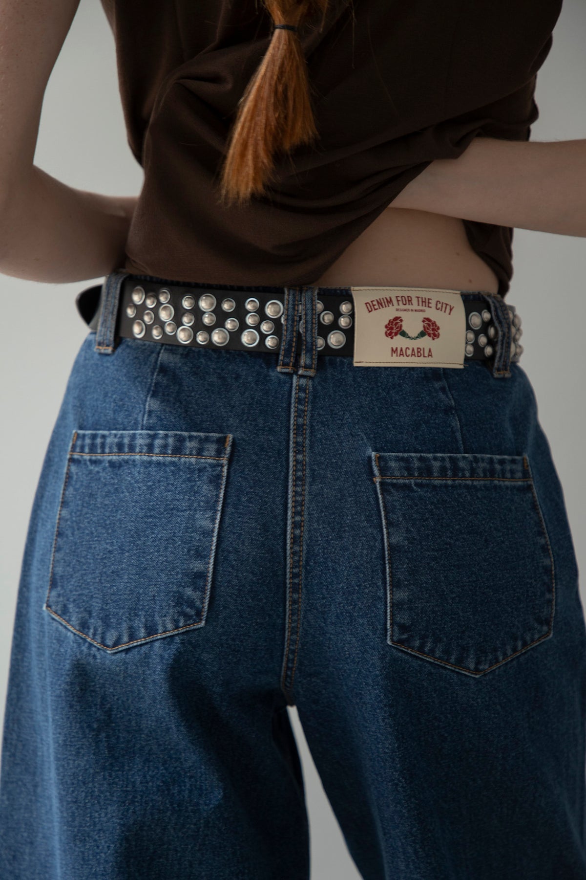 Adjustable Denim Trousers