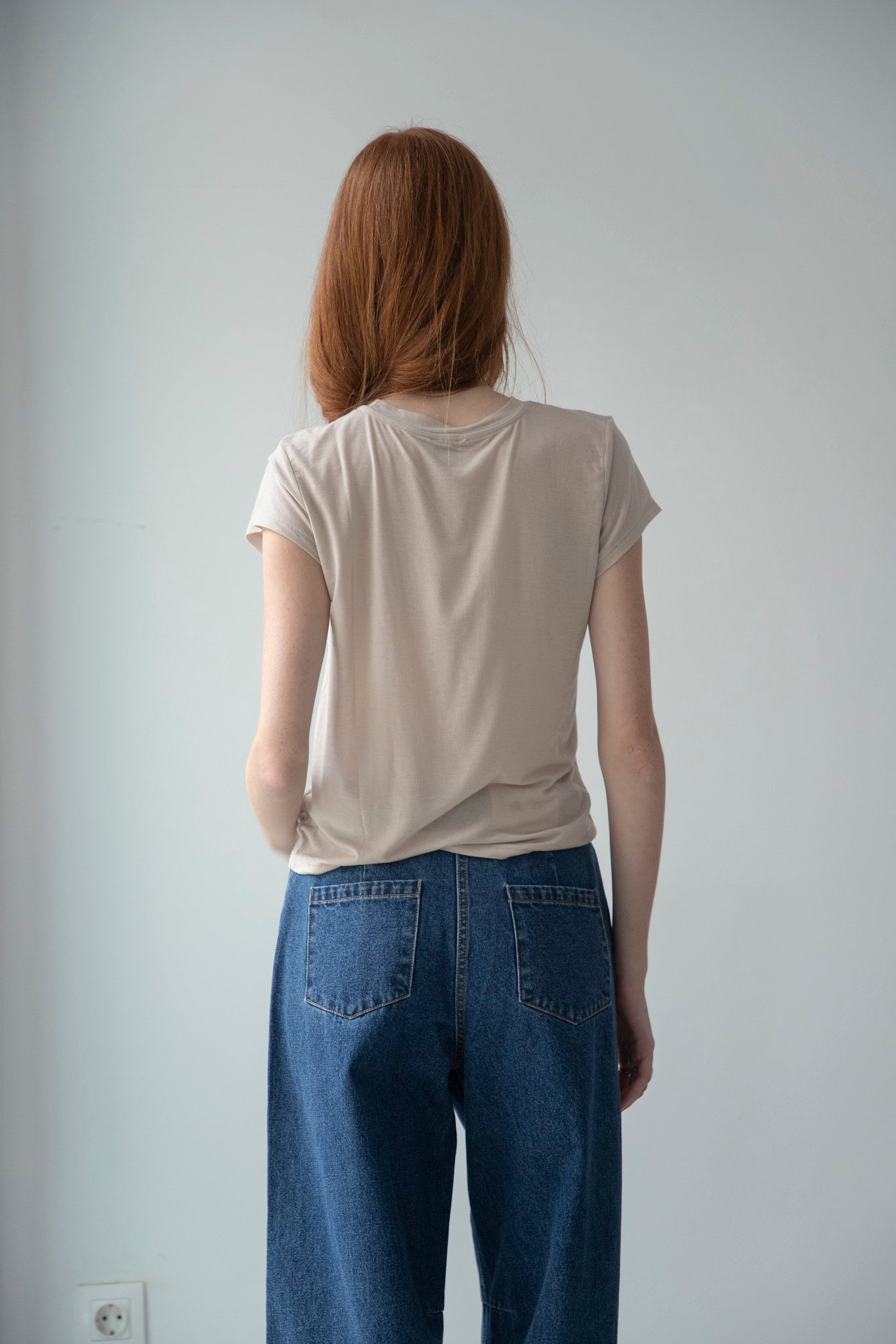 Beige Cashmere T-shirt