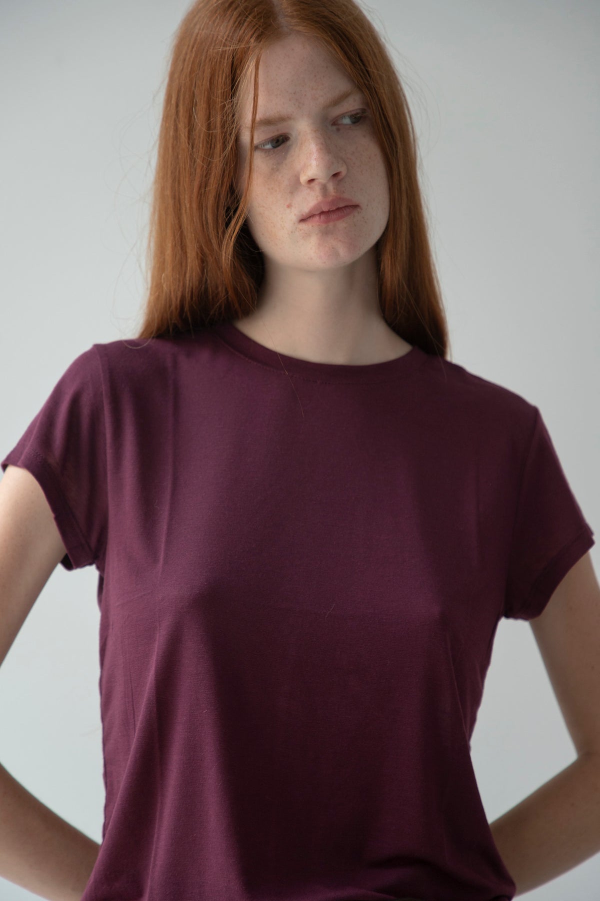 Camiseta Cashmere Berenjena