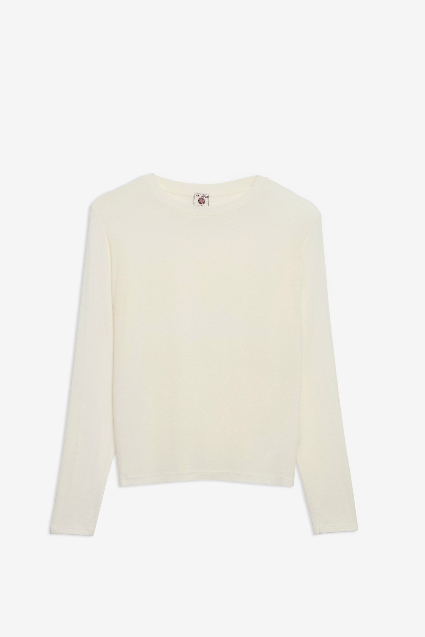Camiseta Cashmere Manga Larga Crema