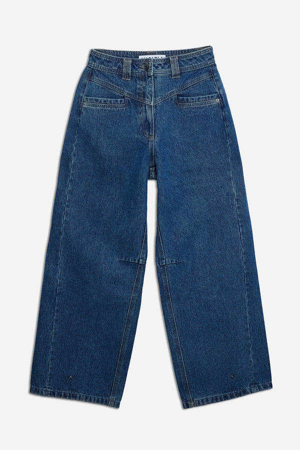 Adjustable Denim Trousers