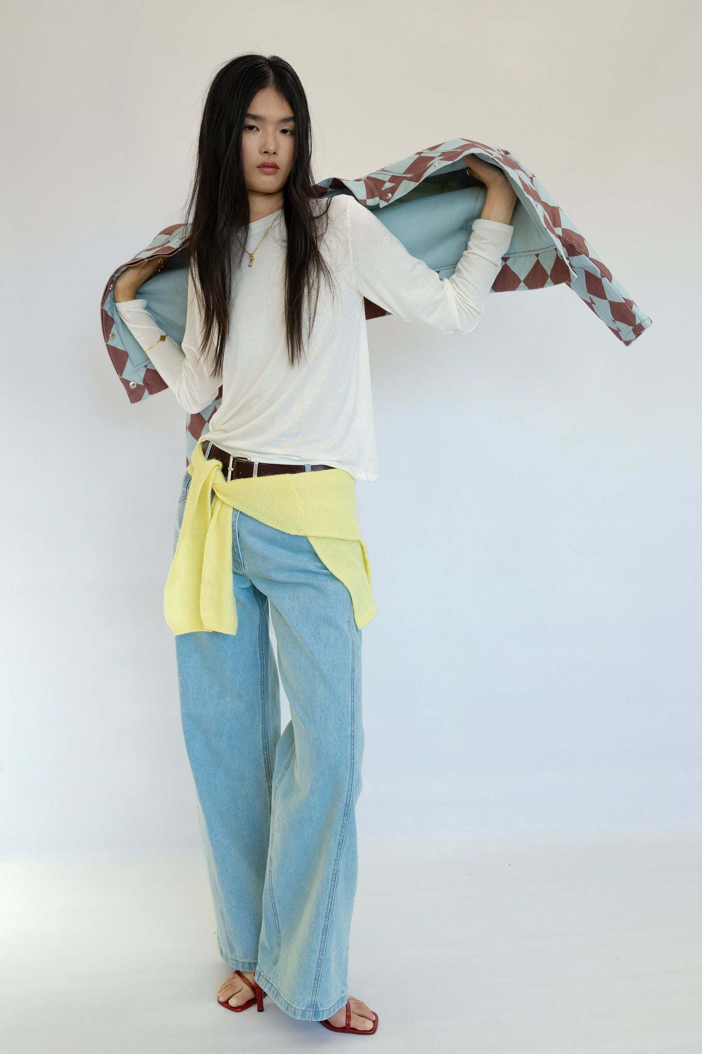 Bomber Blue Diamond Print