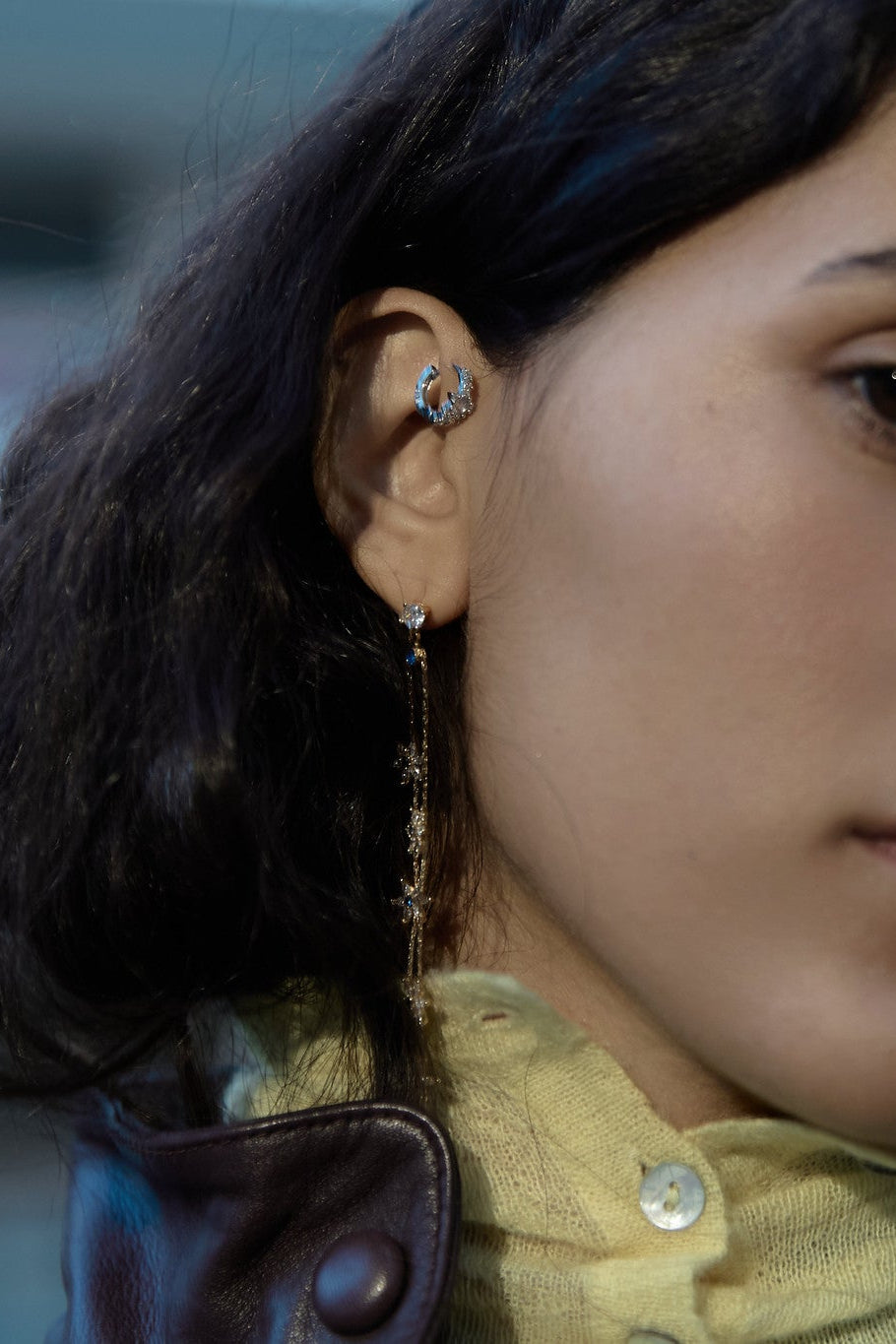 Blue Flower Earrings