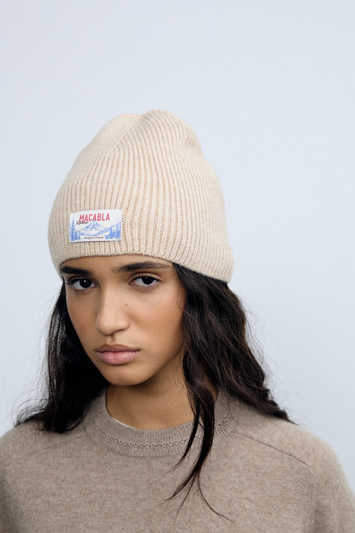 Beige Beanie