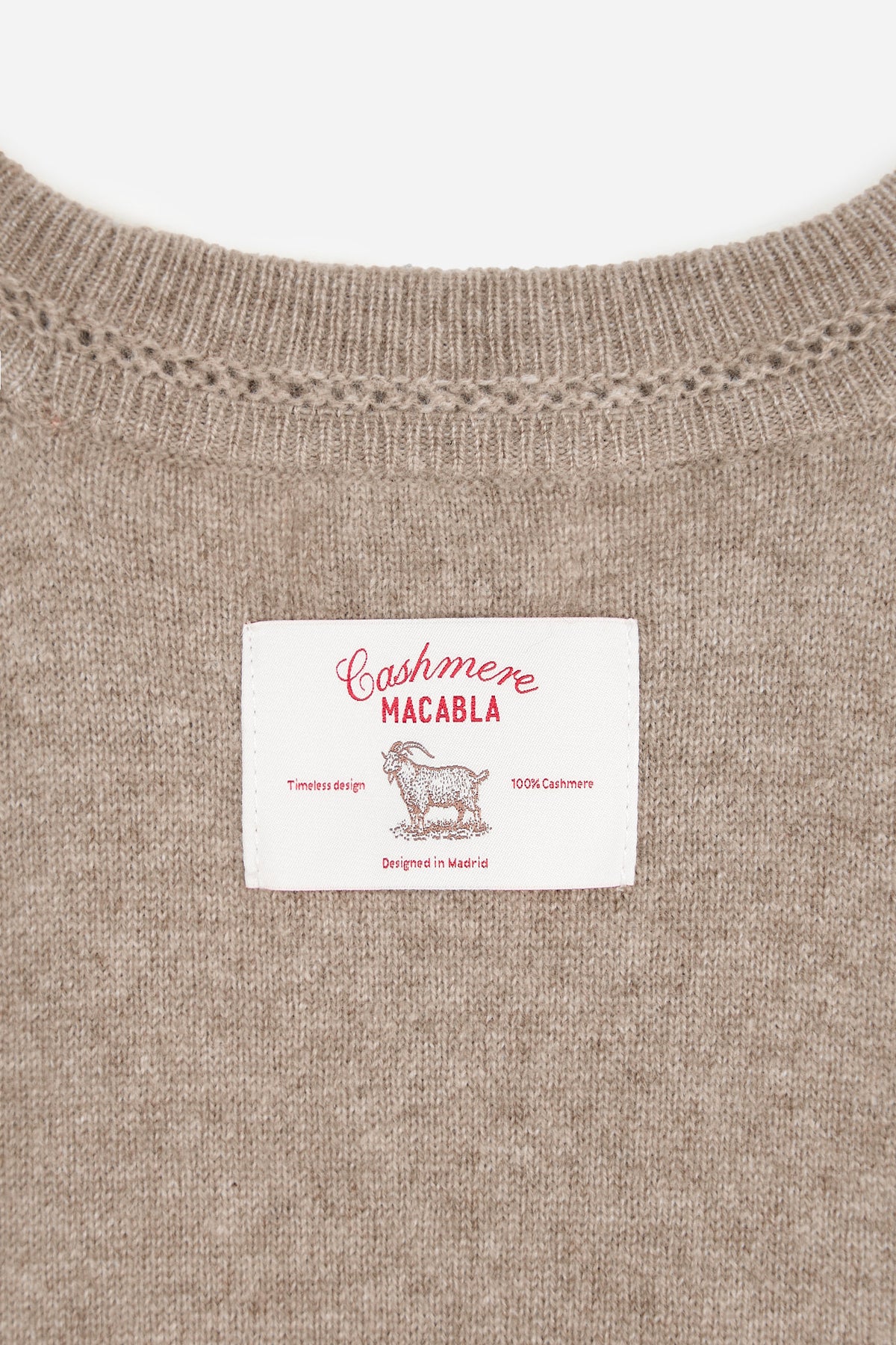Beige Cashmere Sweater