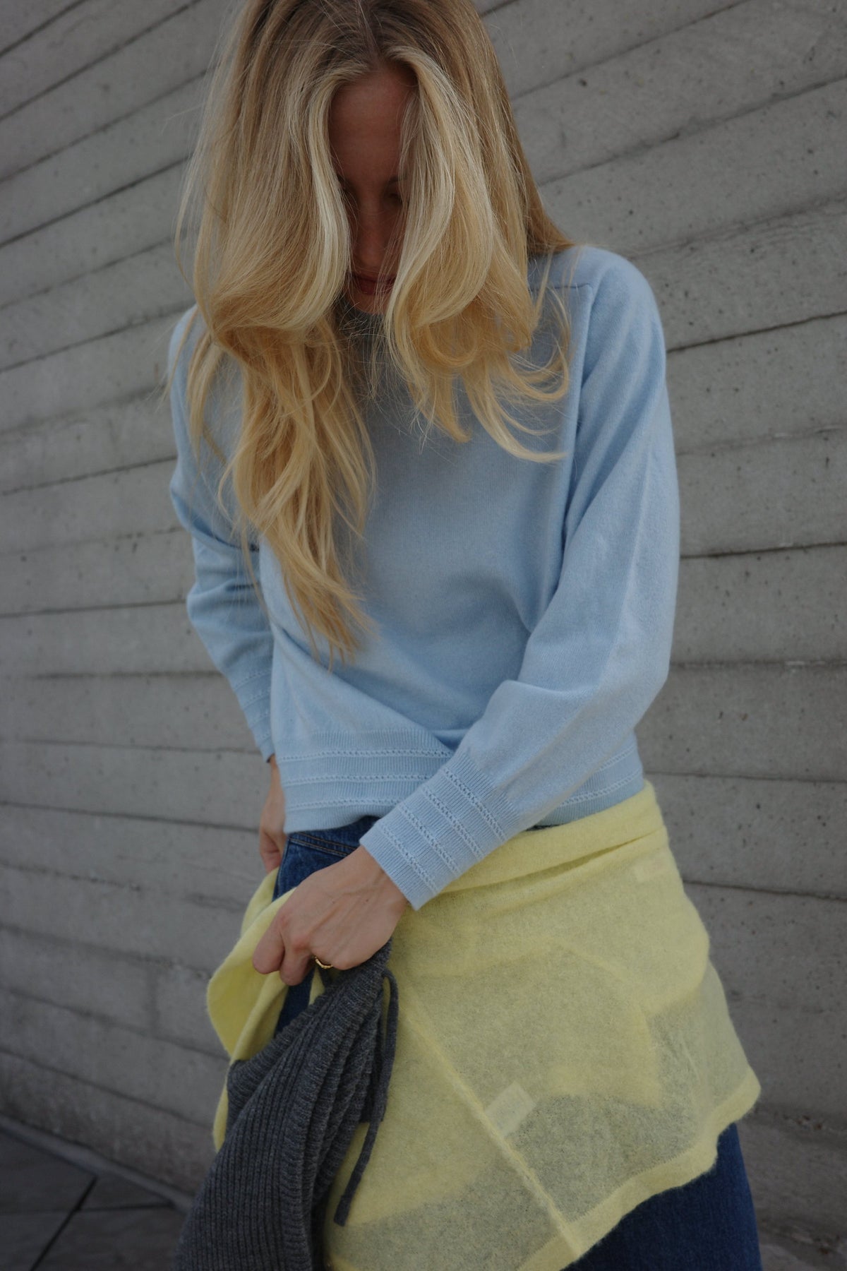 Jersey Cashmere Azul Claro