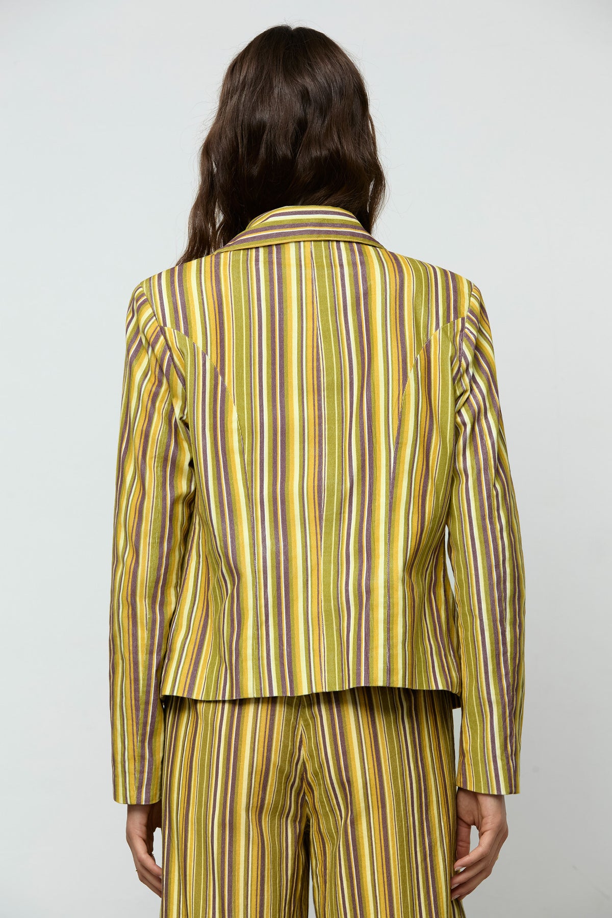 Micro-corduroy Striped Blazer
