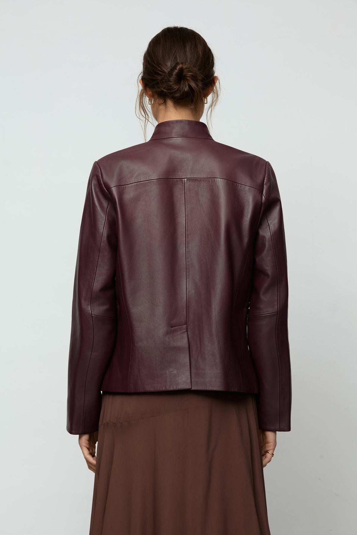 Blazer Piel Berenjena