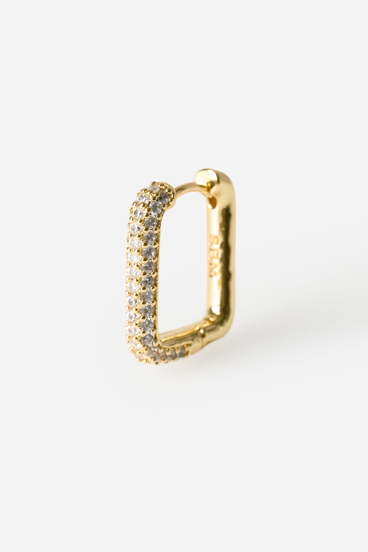 Boucles d'oreilles Micro Circons Rectangle (Unité)