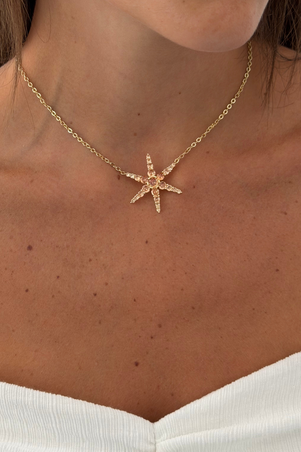 Brown Star Necklace