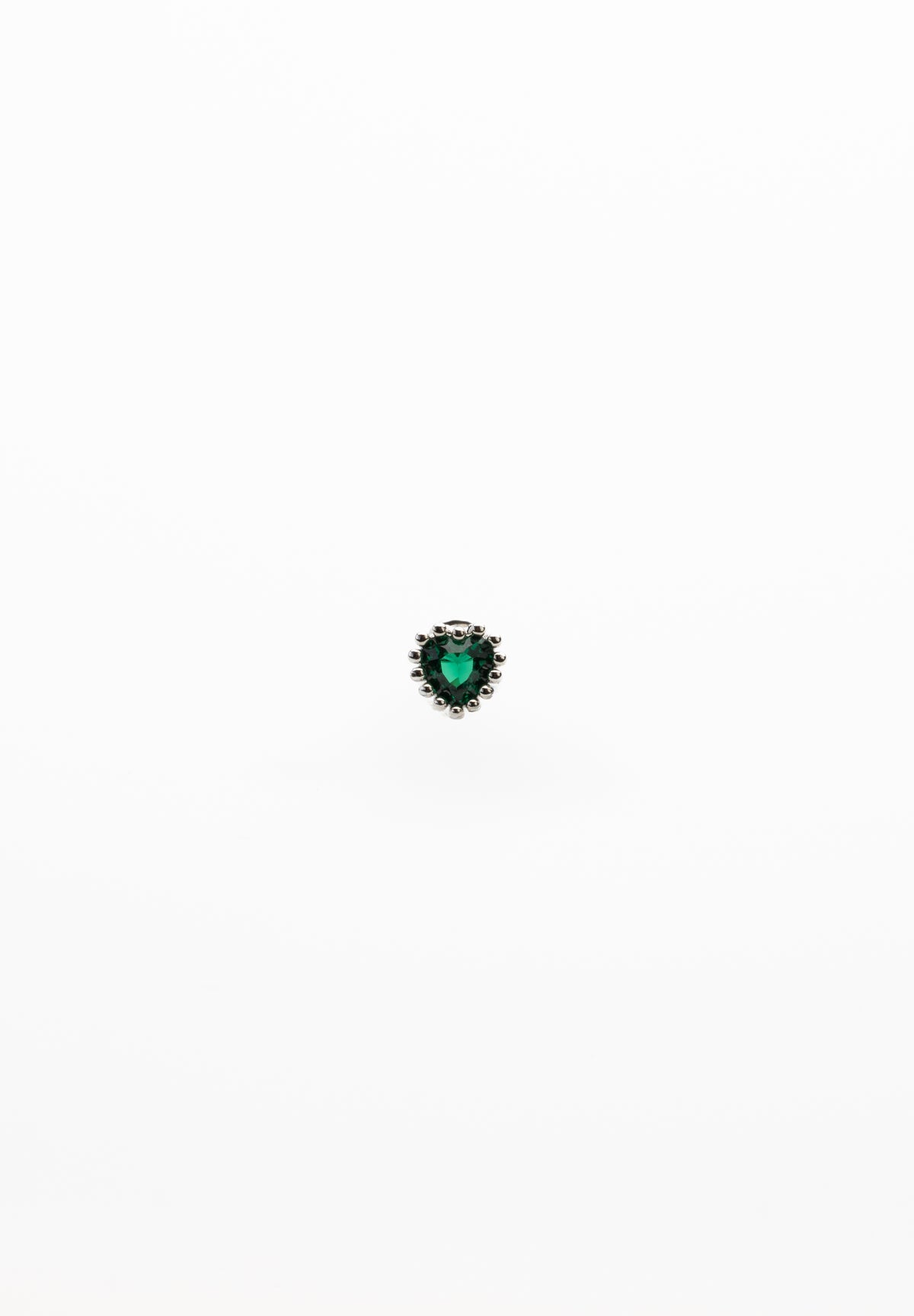 Mini Pendiente Corazón Verde
