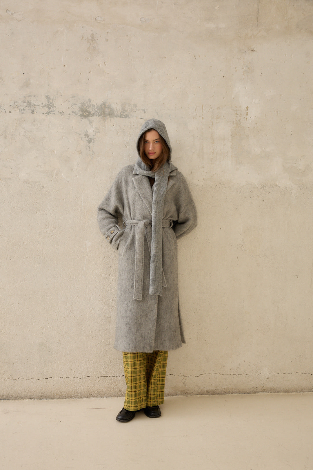 Abrigo Alpaca Gris