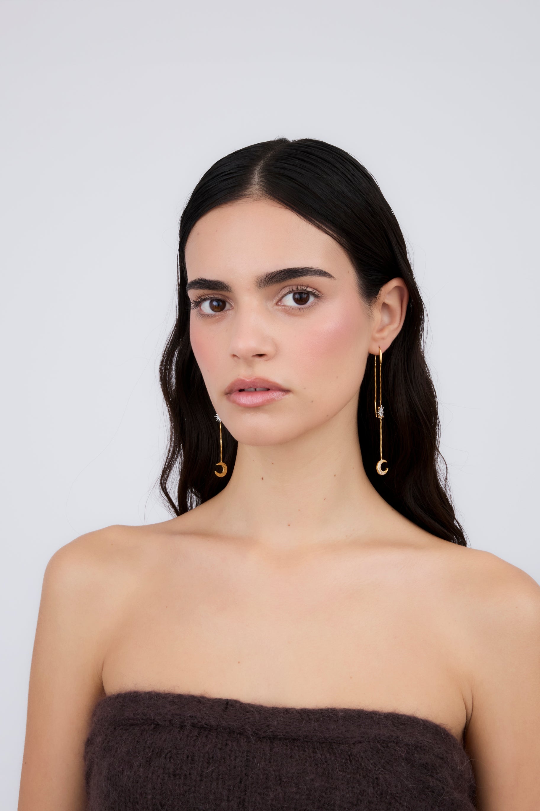 Pendiente Doble Cadena Día y Noche (Unidad)