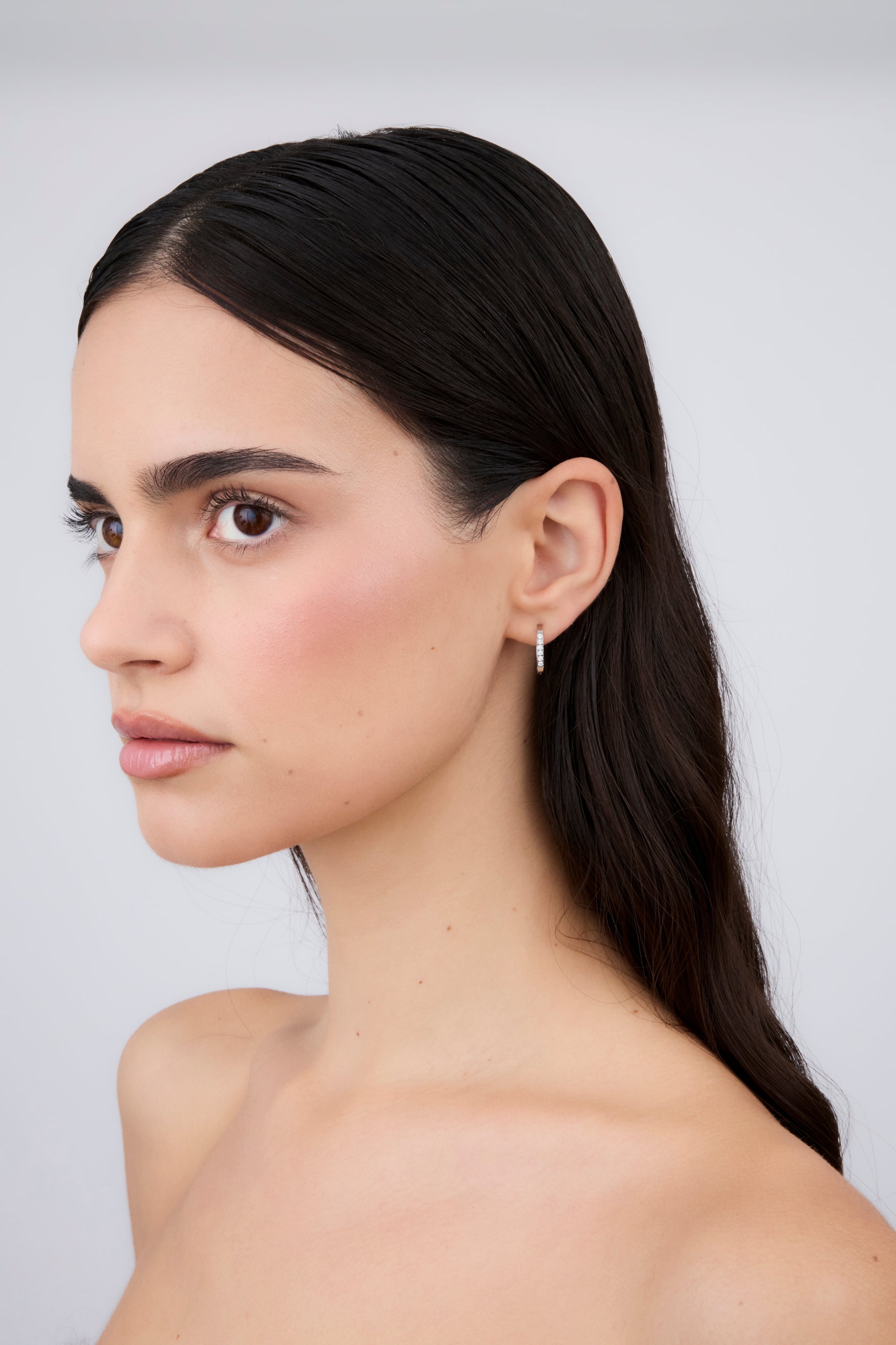 Pendiente Ovalado Circon 20mm